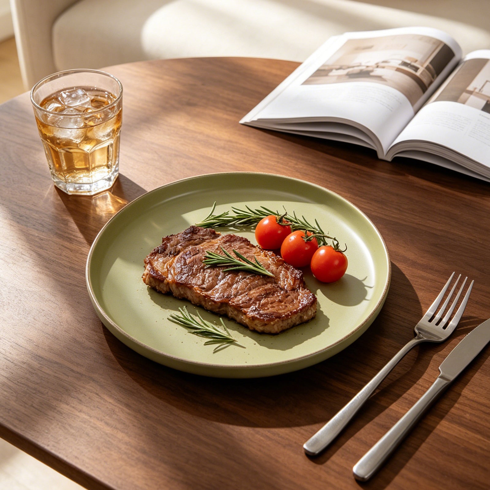 Nordic Rising-Rim Speckled Stoneware Dinnerware Set