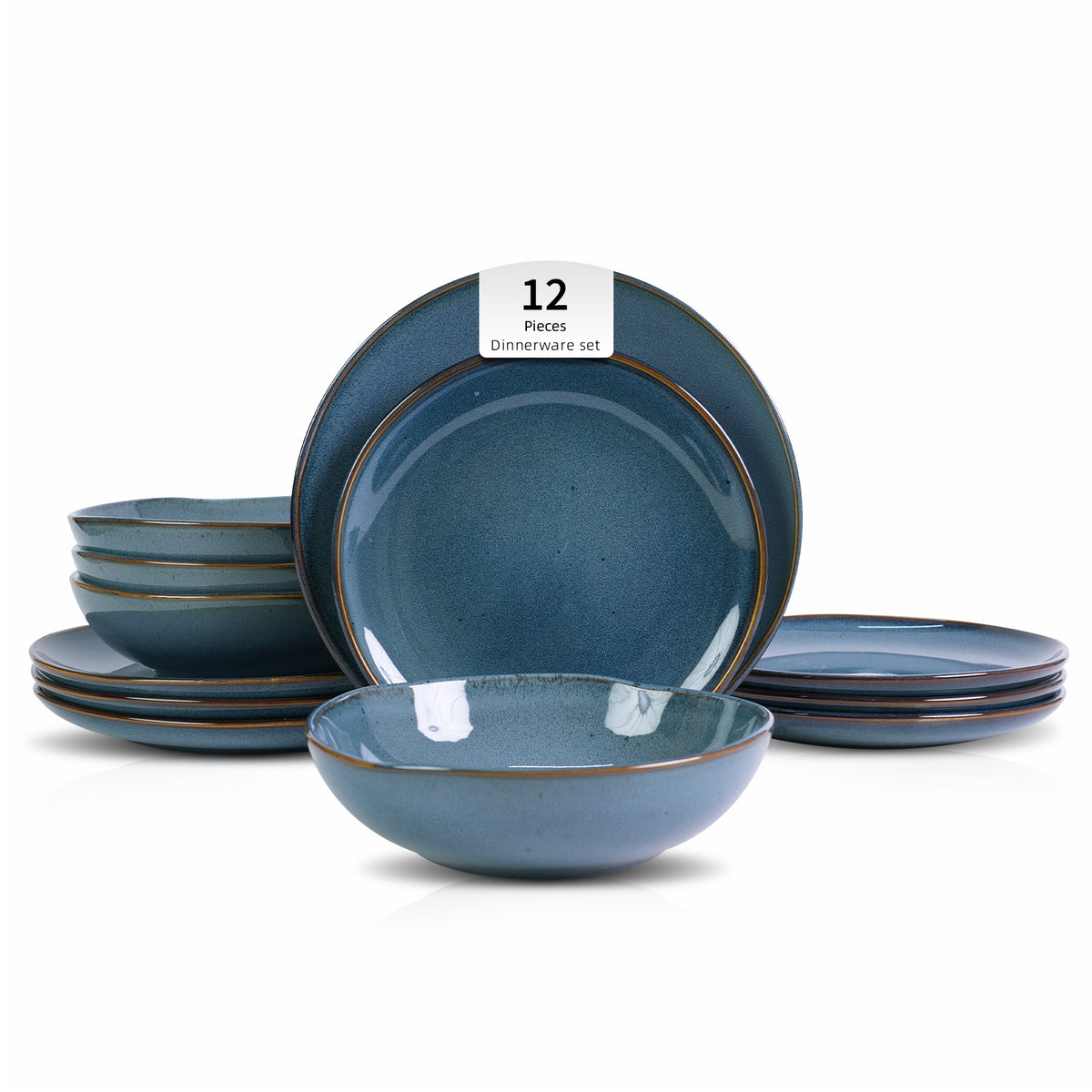 Organic Shape Stoneware Dinnerware Set