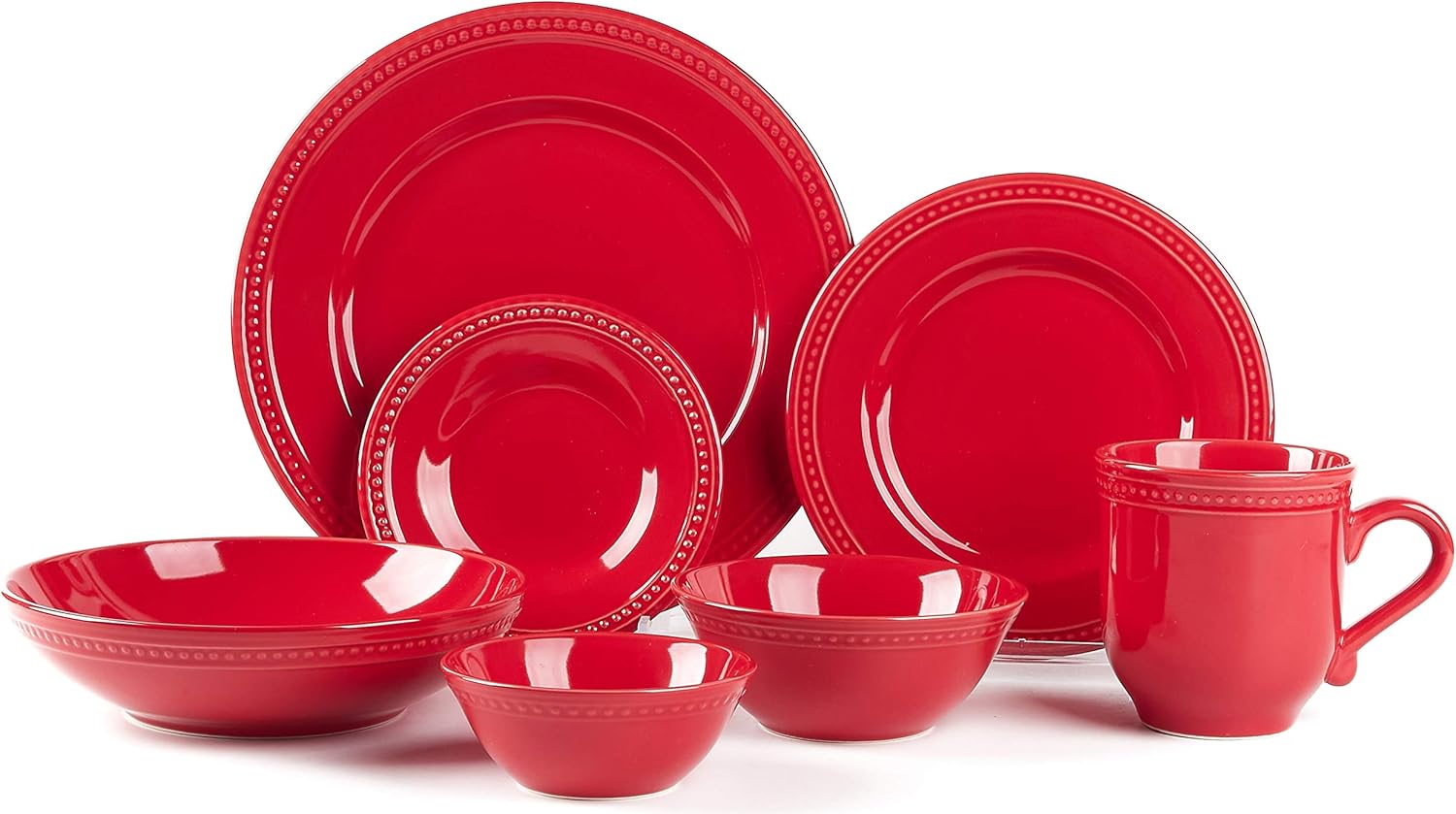 Pearl Dots Stoneware Dinnerware Set