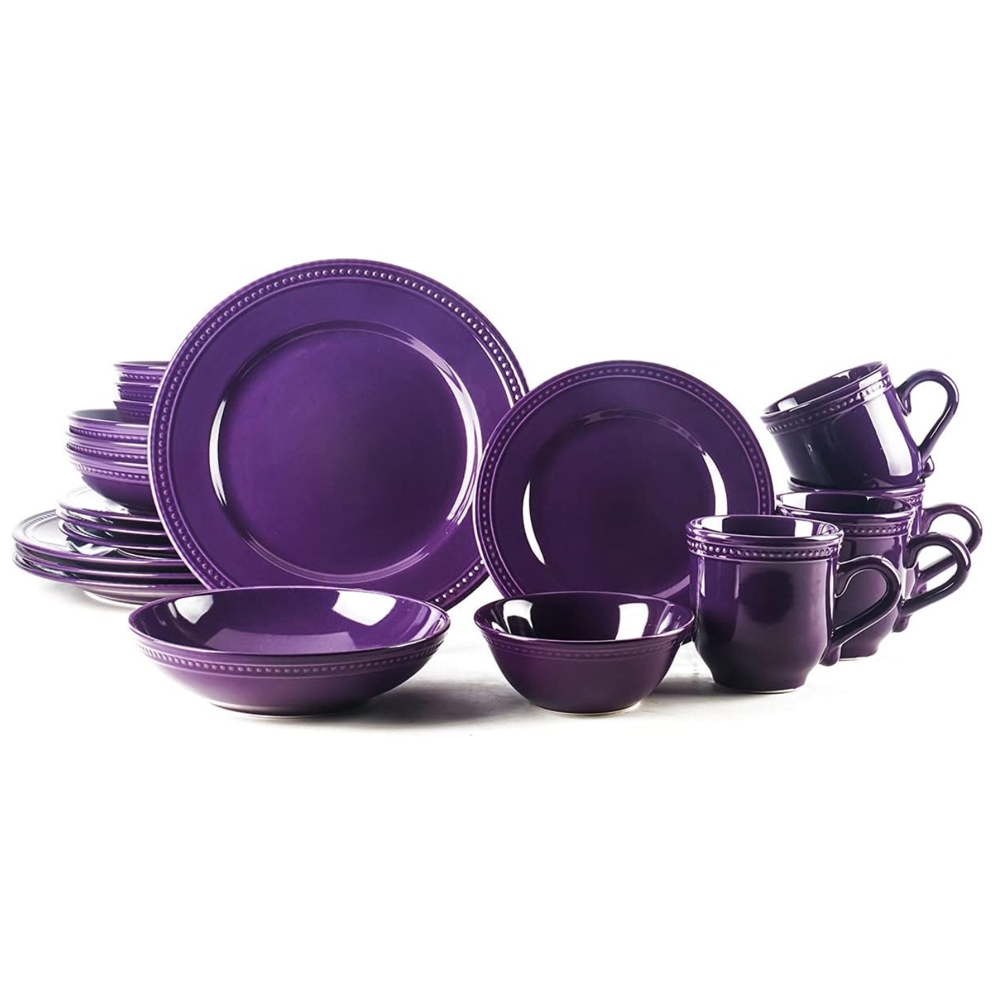 Pearl Dots Stoneware Dinnerware Set