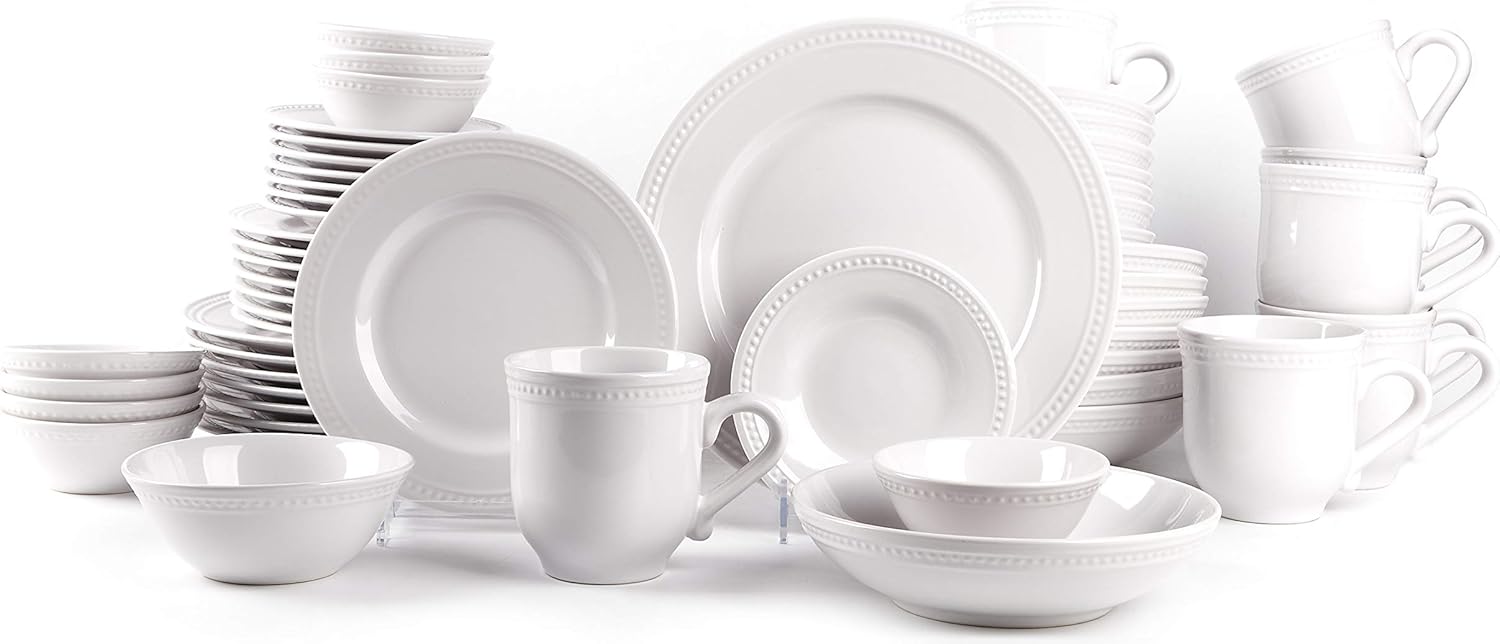 Pearl Dots Stoneware Dinnerware Set