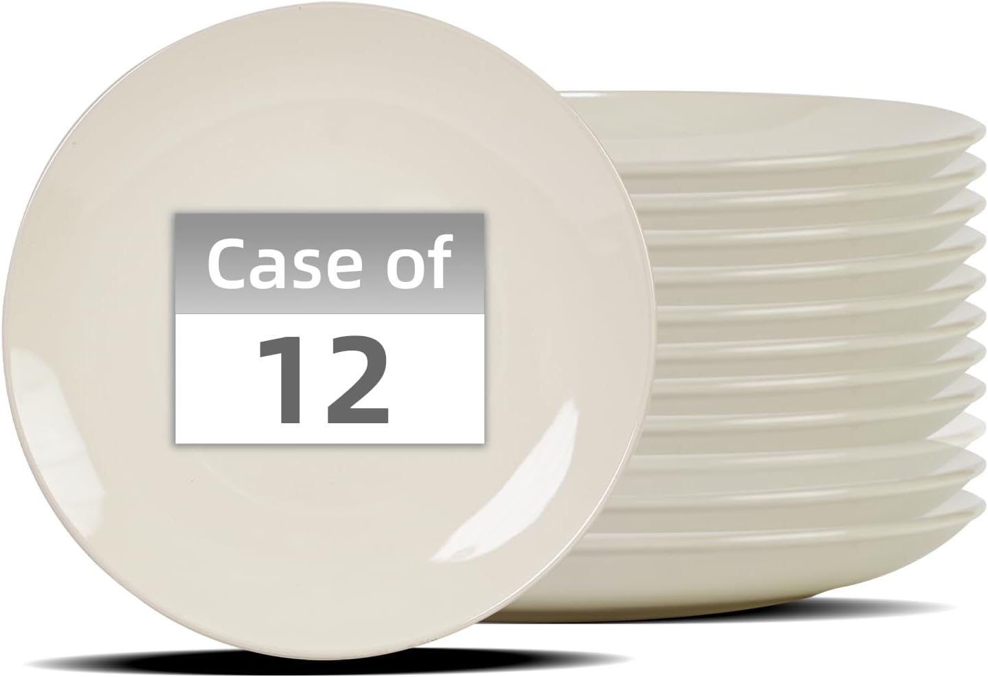 Commercial-Grade Stoneware Coupe Plates
