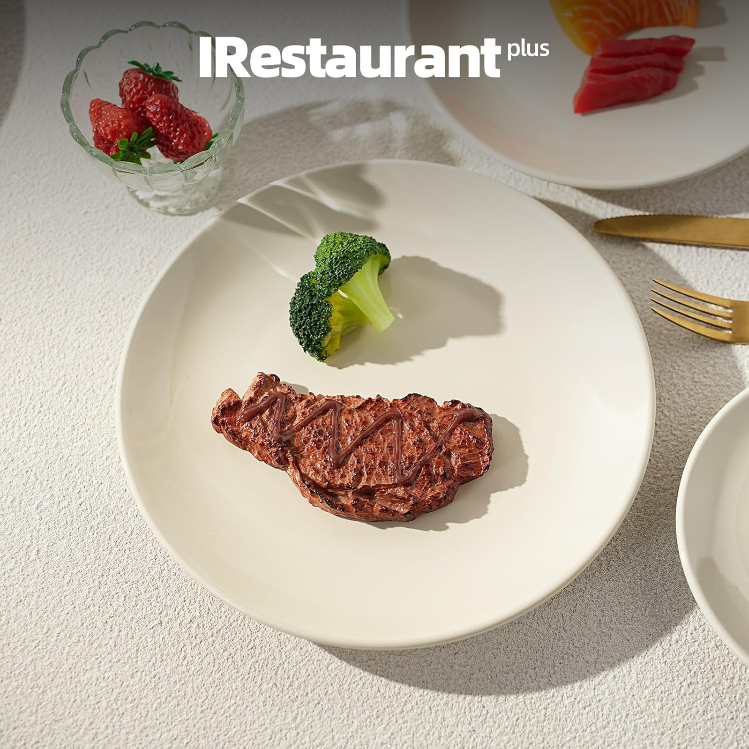 Commercial-Grade Stoneware Coupe Plates