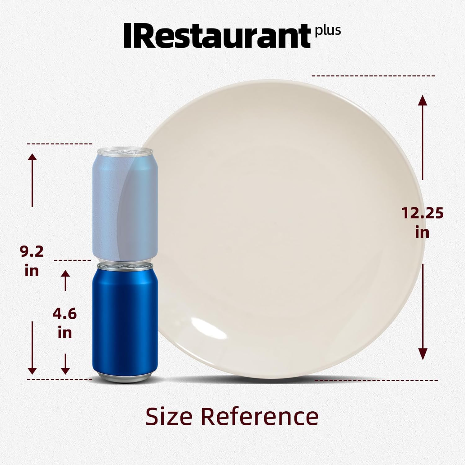 Commercial-Grade Stoneware Coupe Plates