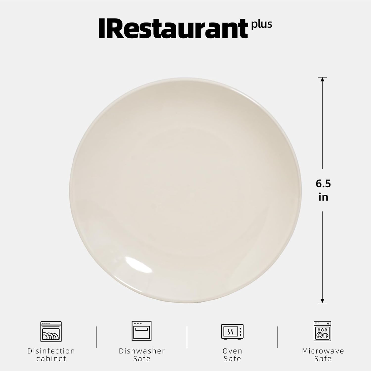 Commercial-Grade Stoneware Coupe Plates