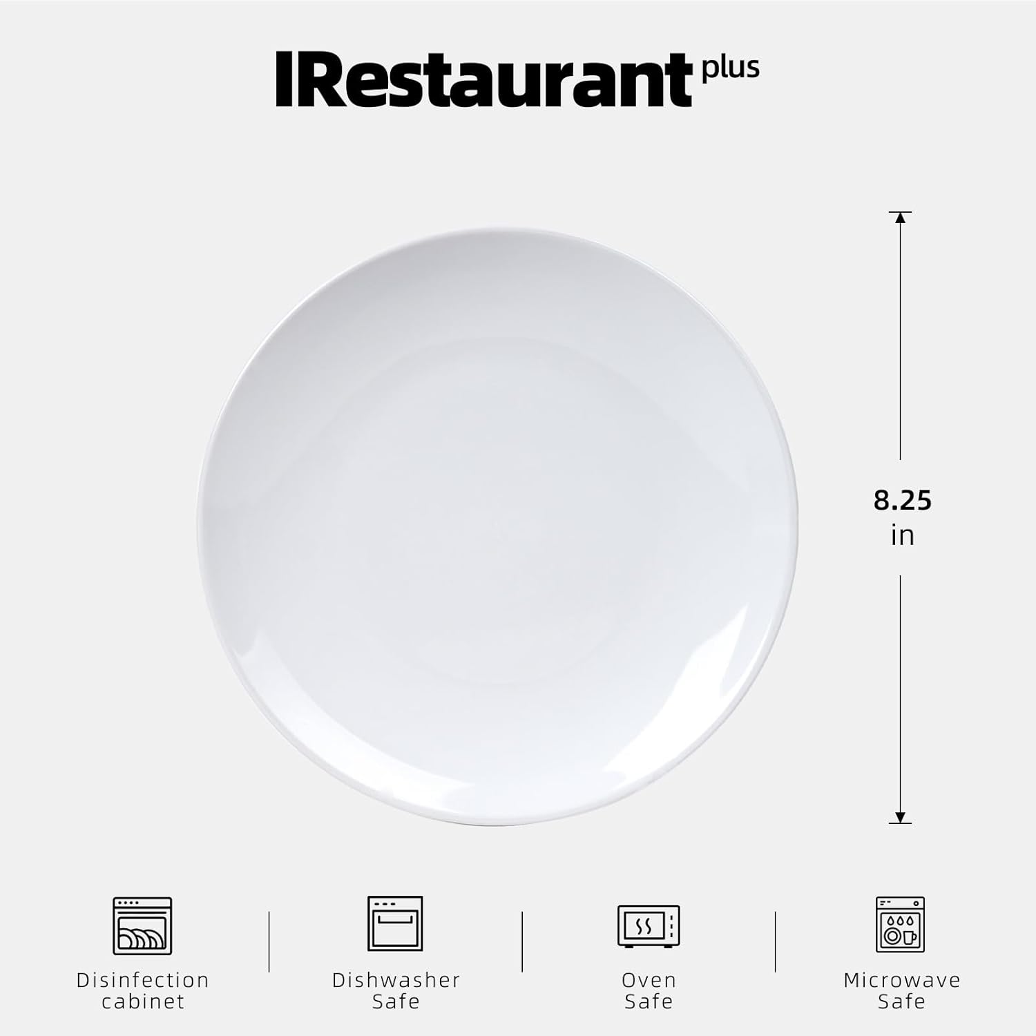 Commercial-Grade Stoneware Coupe Plates