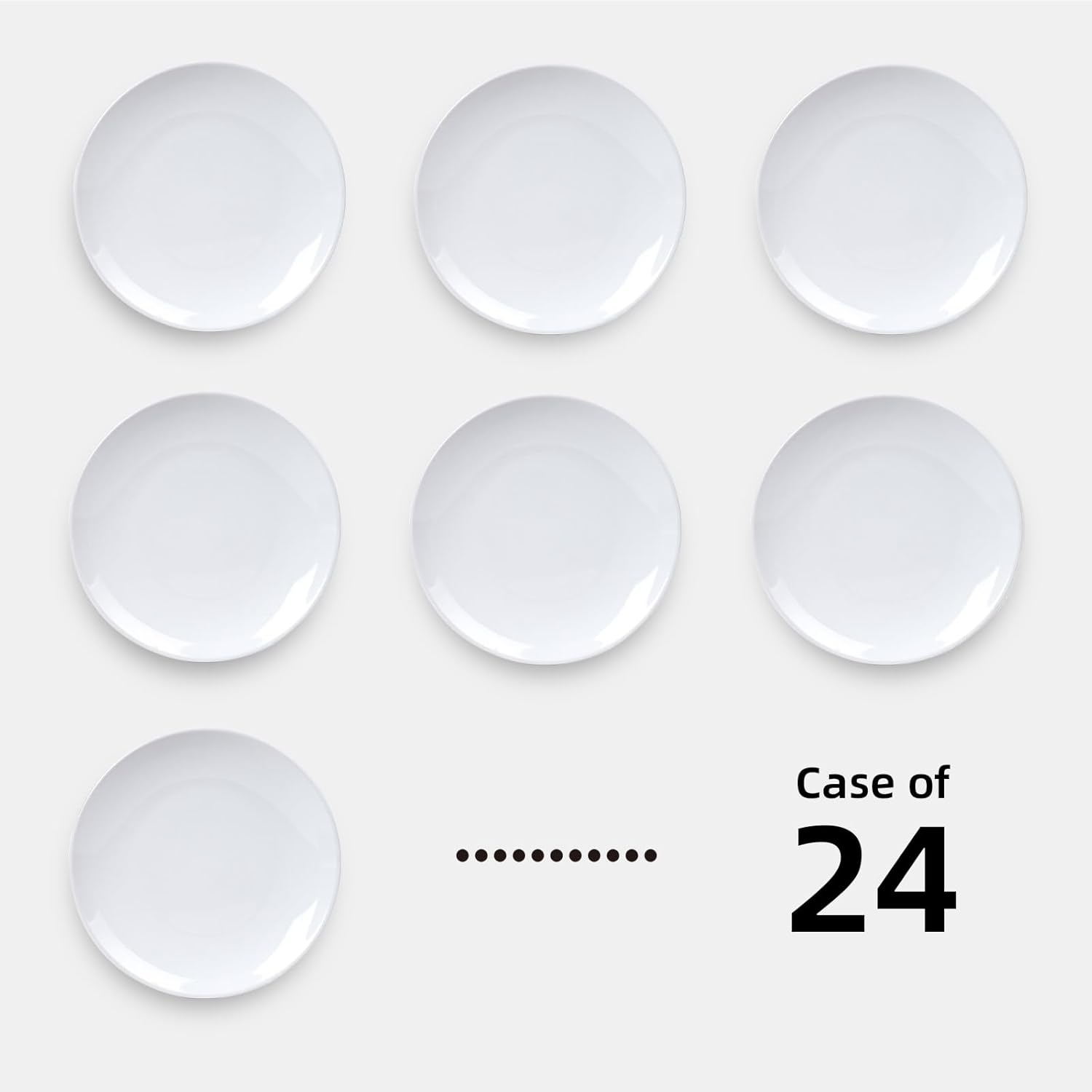 Commercial-Grade Stoneware Coupe Plates