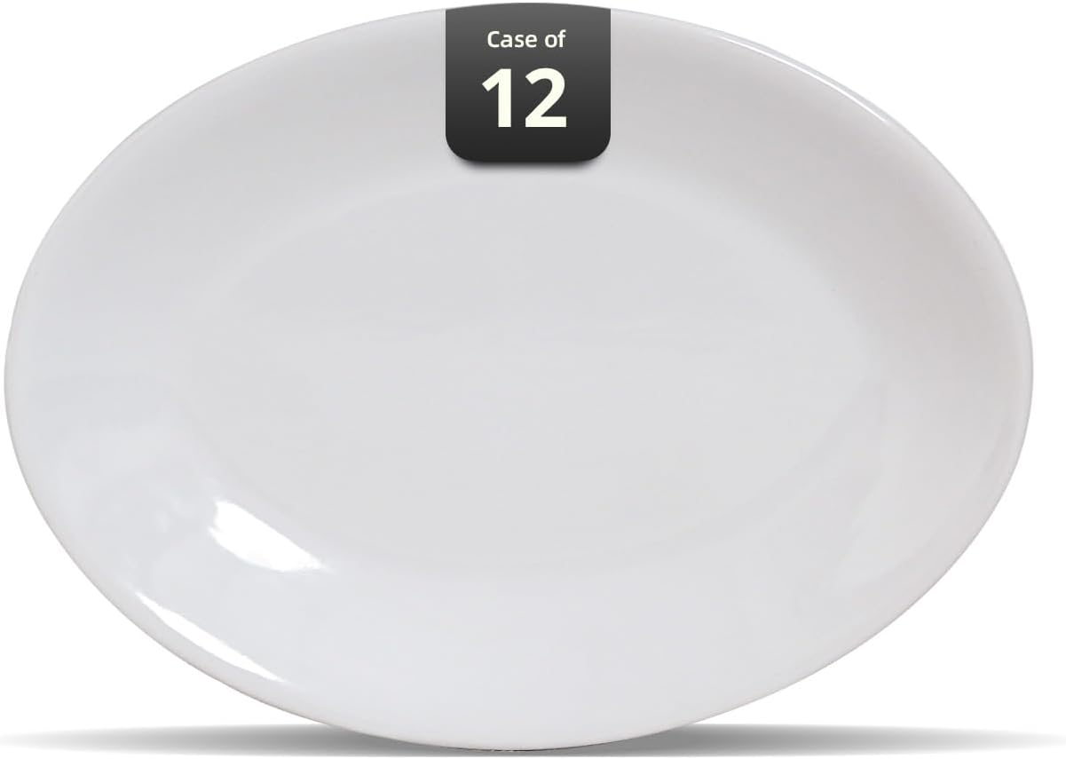 Commercial-Grade Stoneware Oval Platters