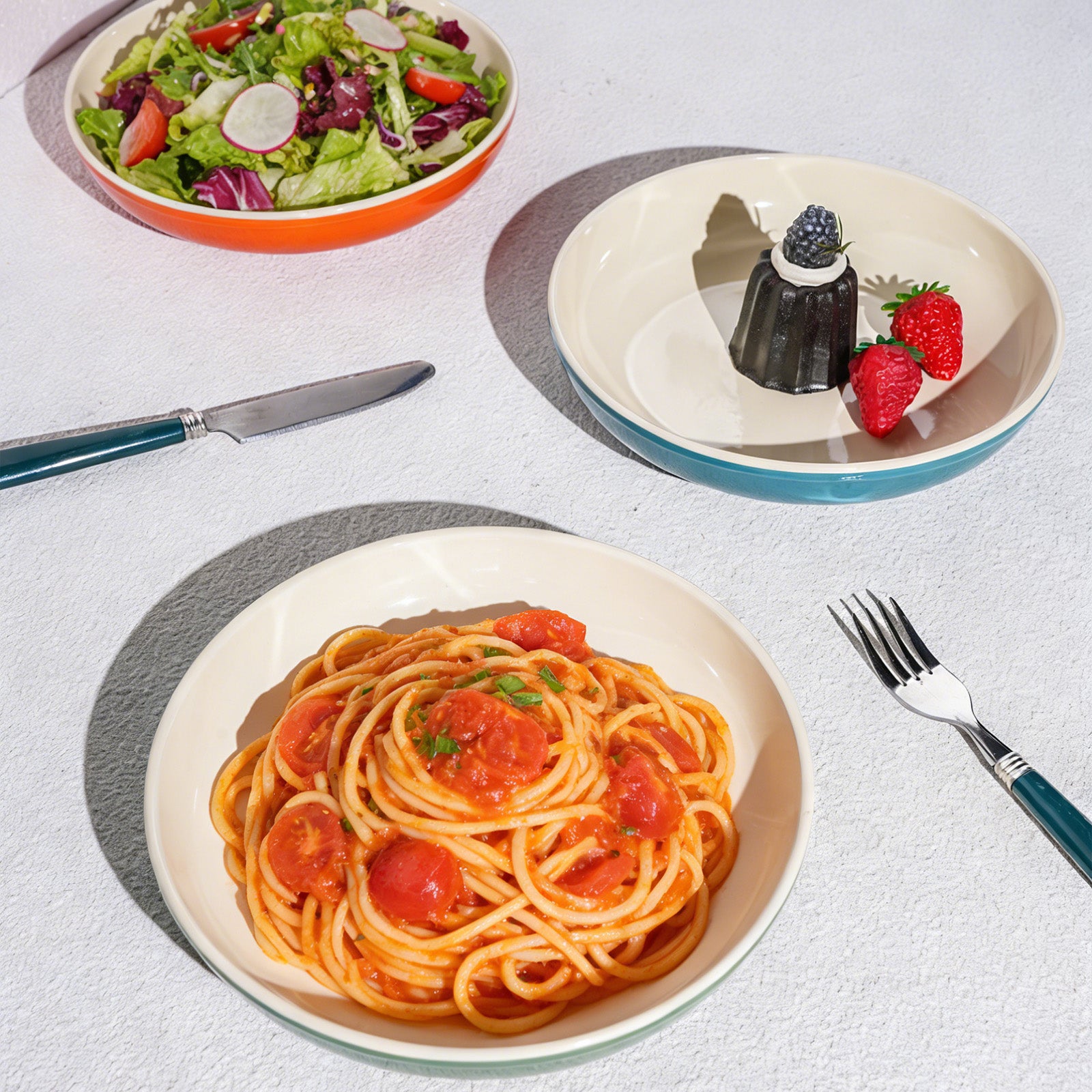 32oz Stoneware Pasta Bowls