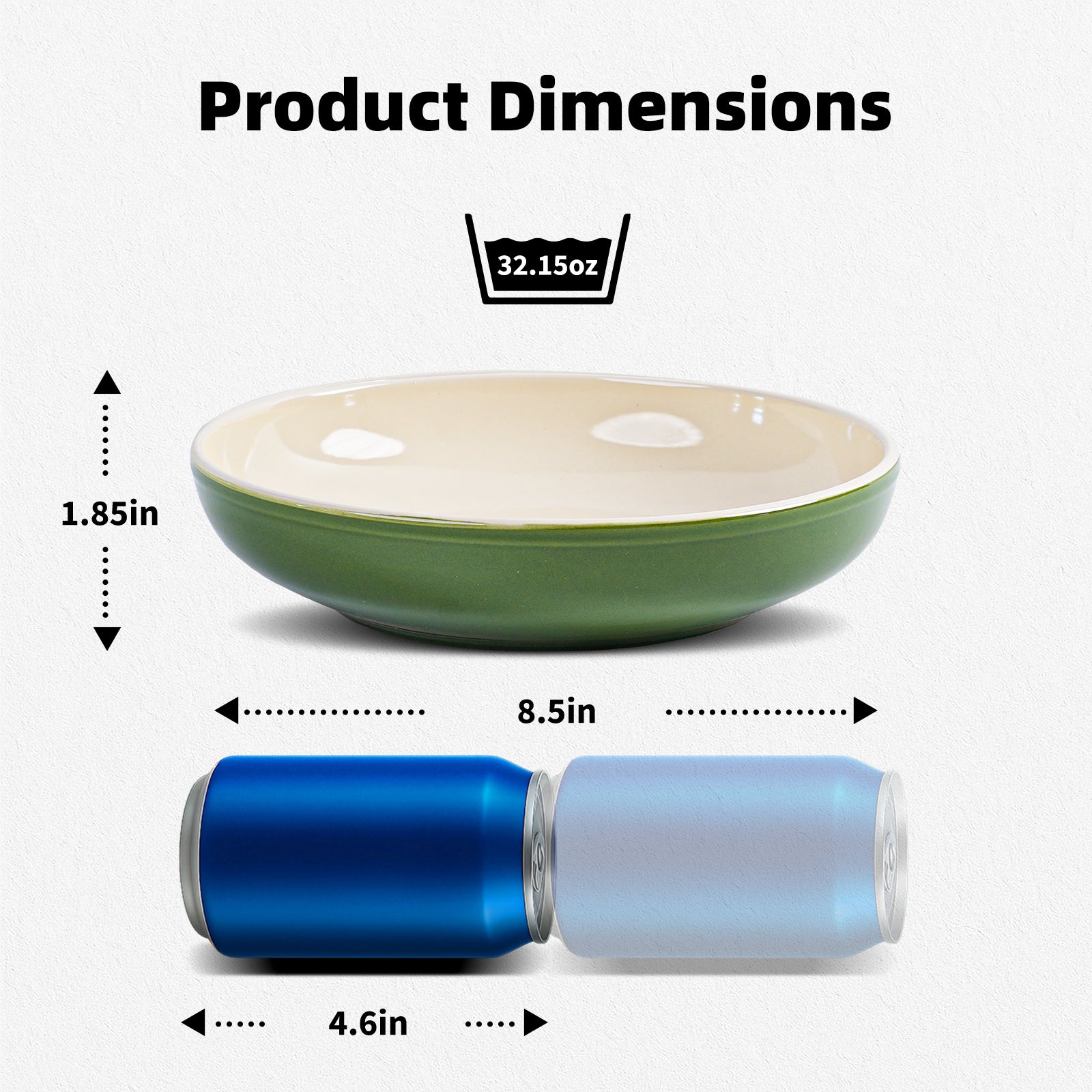 32oz Stoneware Pasta Bowls