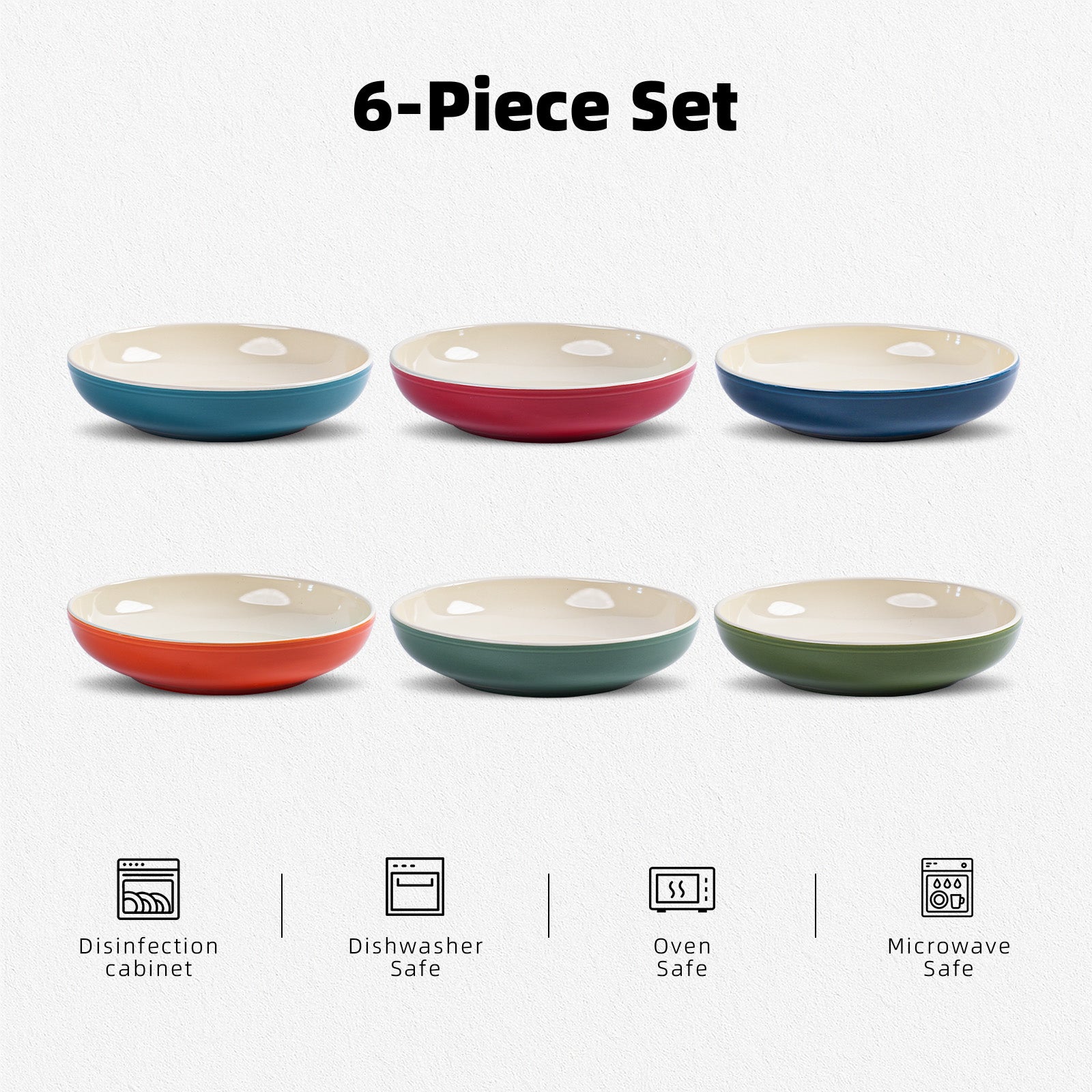 32oz Stoneware Pasta Bowls
