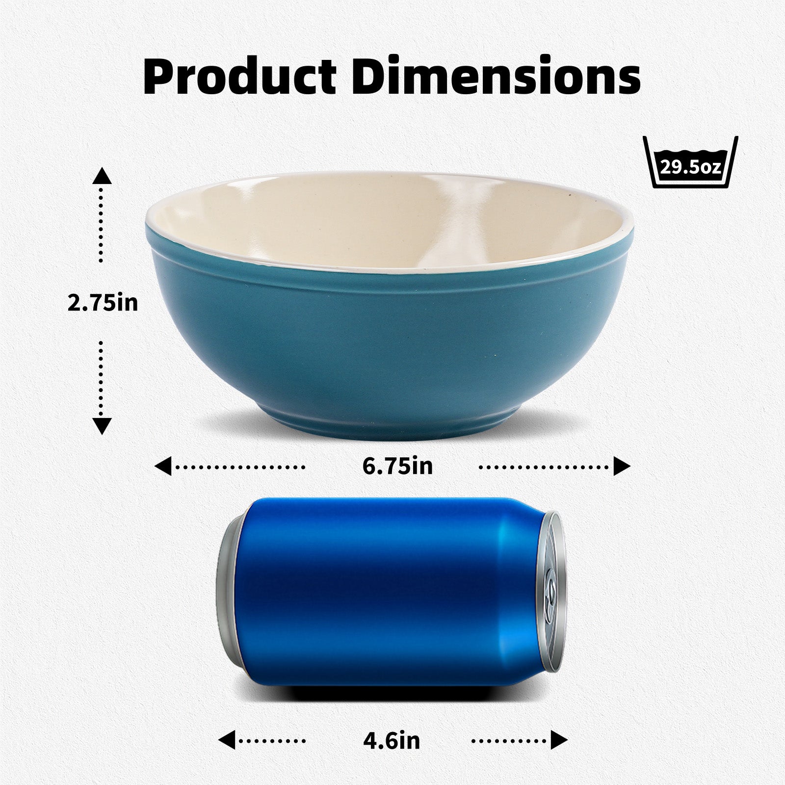 29oz Stoneware Cereal Bowls