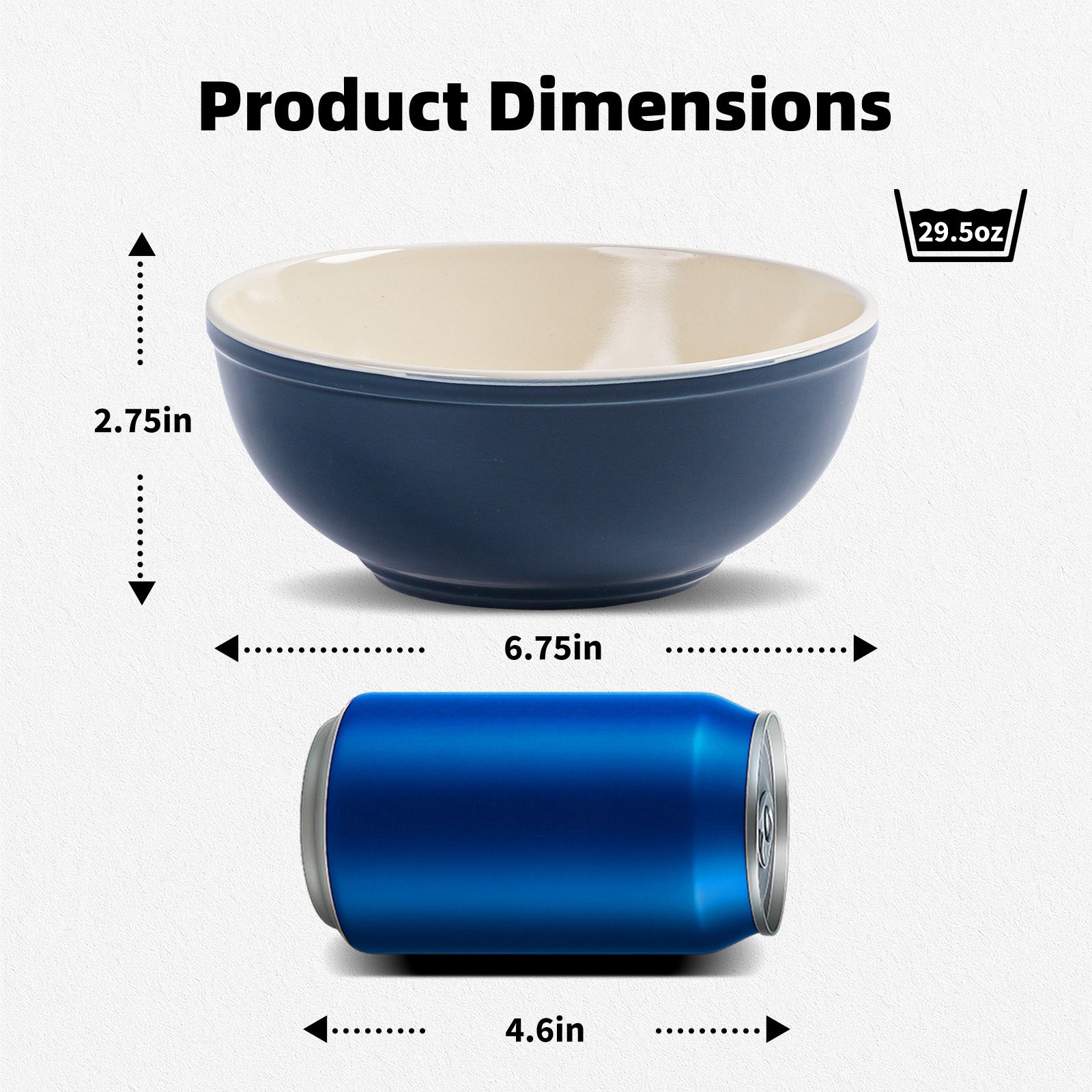 29oz Stoneware Cereal Bowls