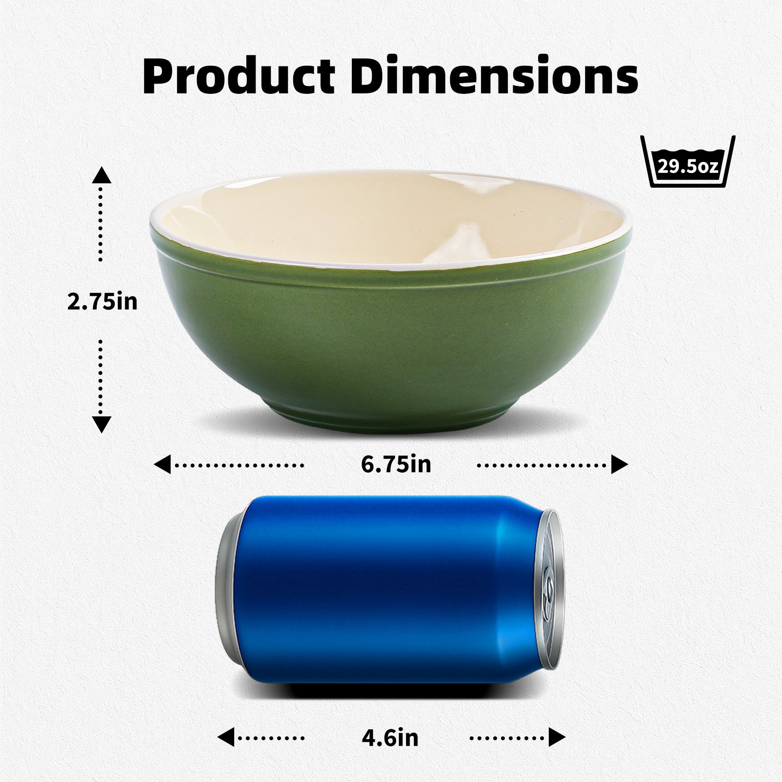 29oz Stoneware Cereal Bowls