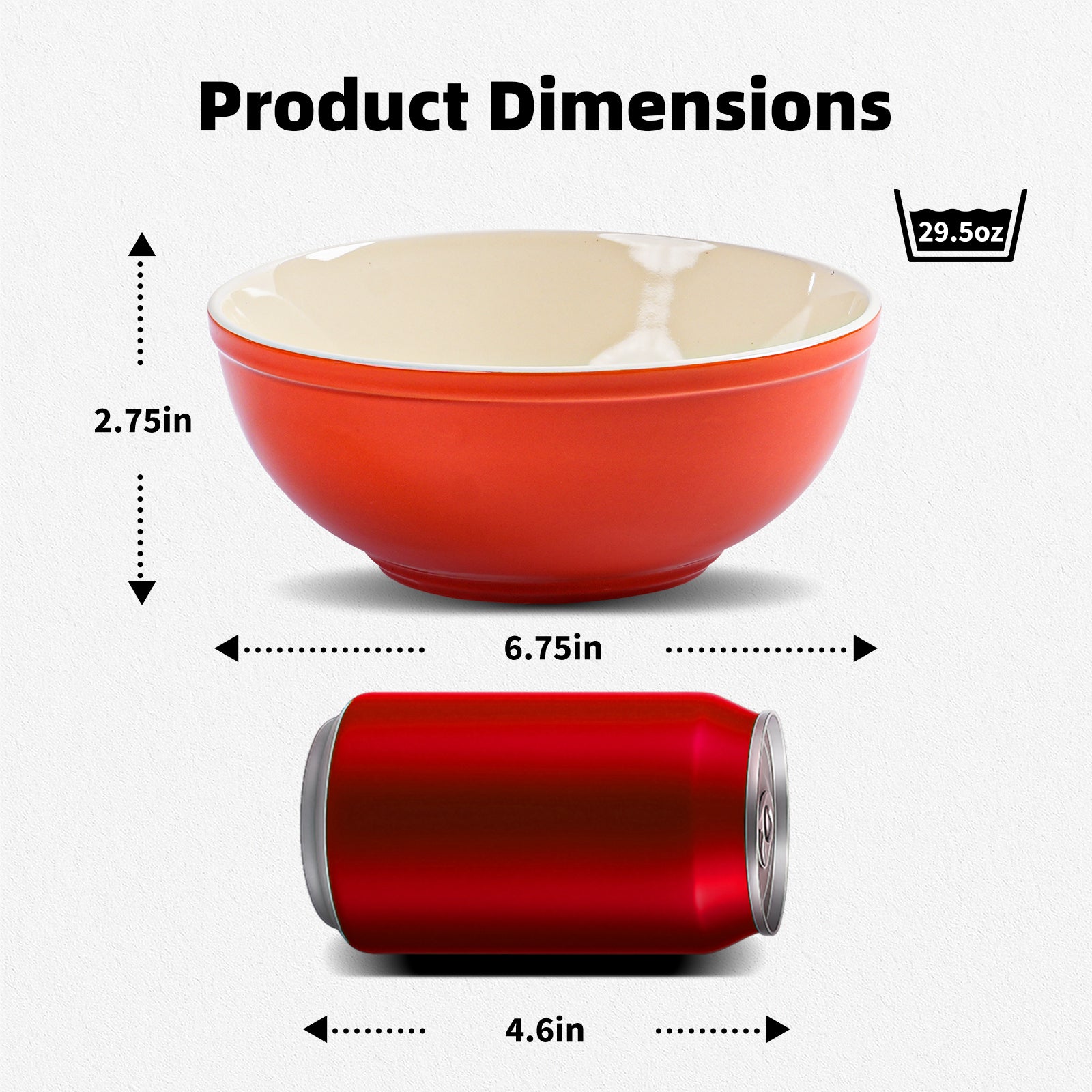 29oz Stoneware Cereal Bowls