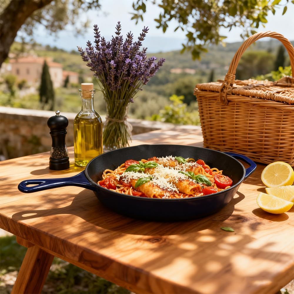 Enameled Cast Iron Skillet