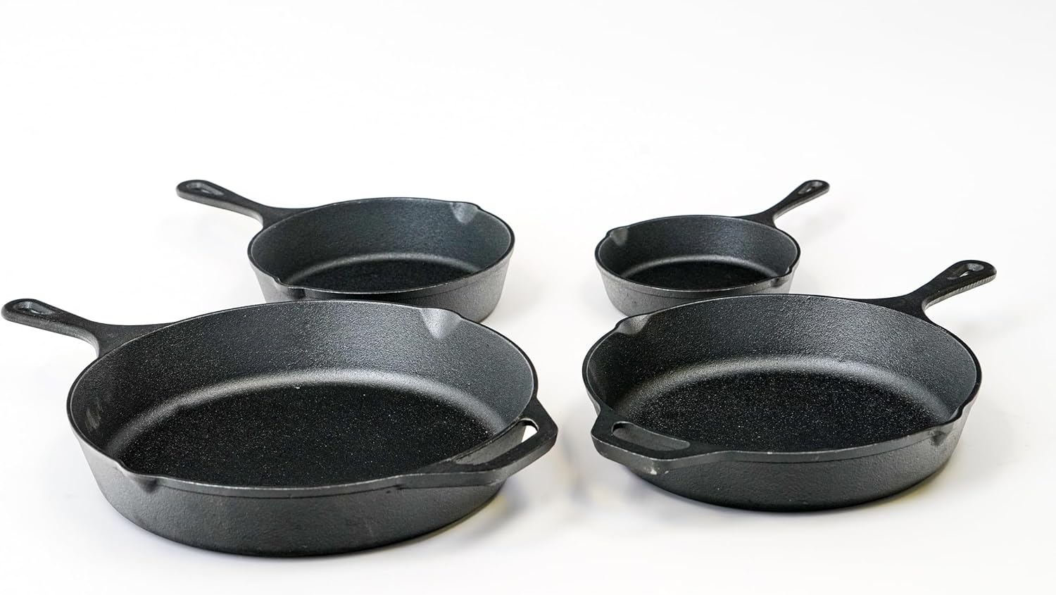 Pre-Seasoned Cast Iron Skillet Set