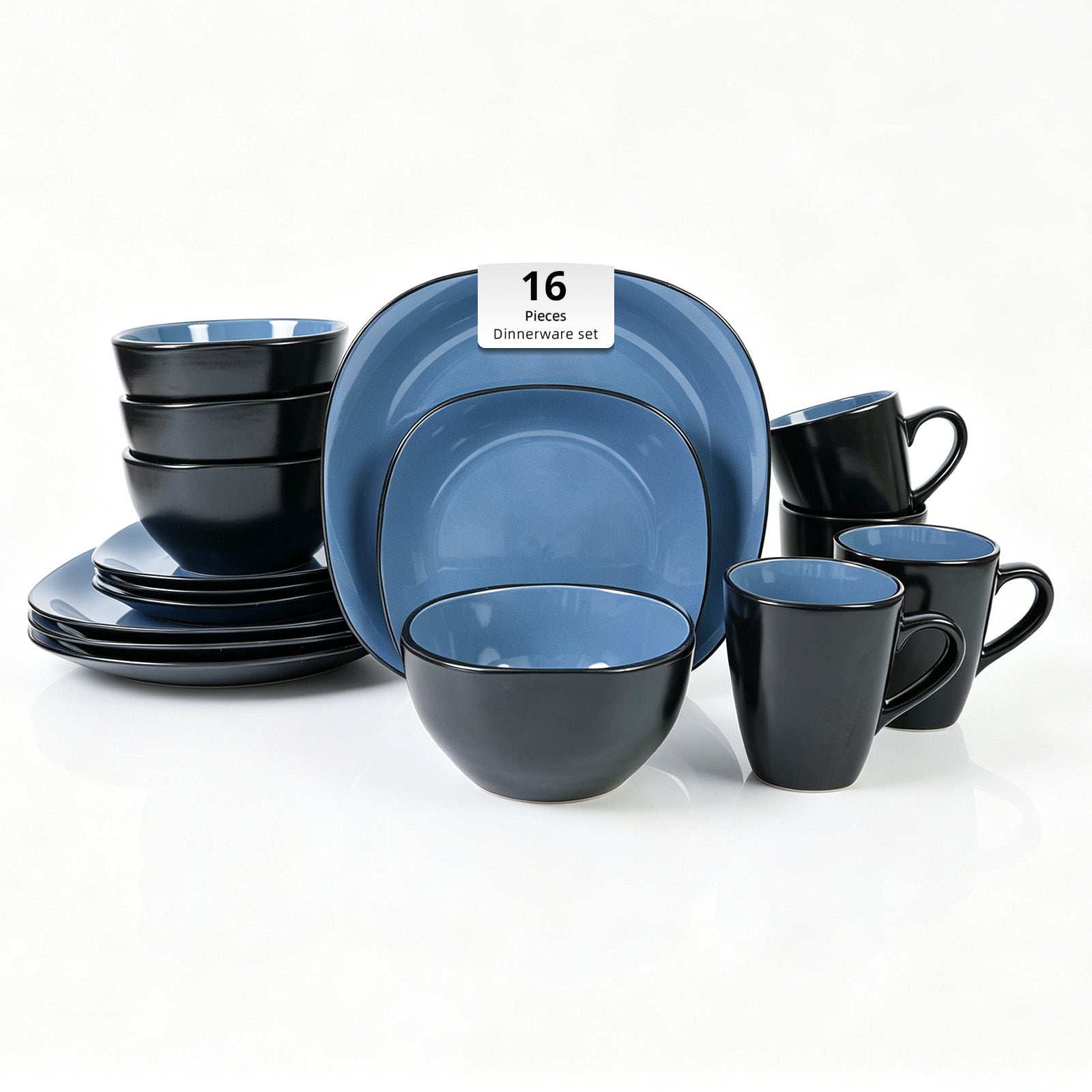 Stoneware Square Dinnerware Set