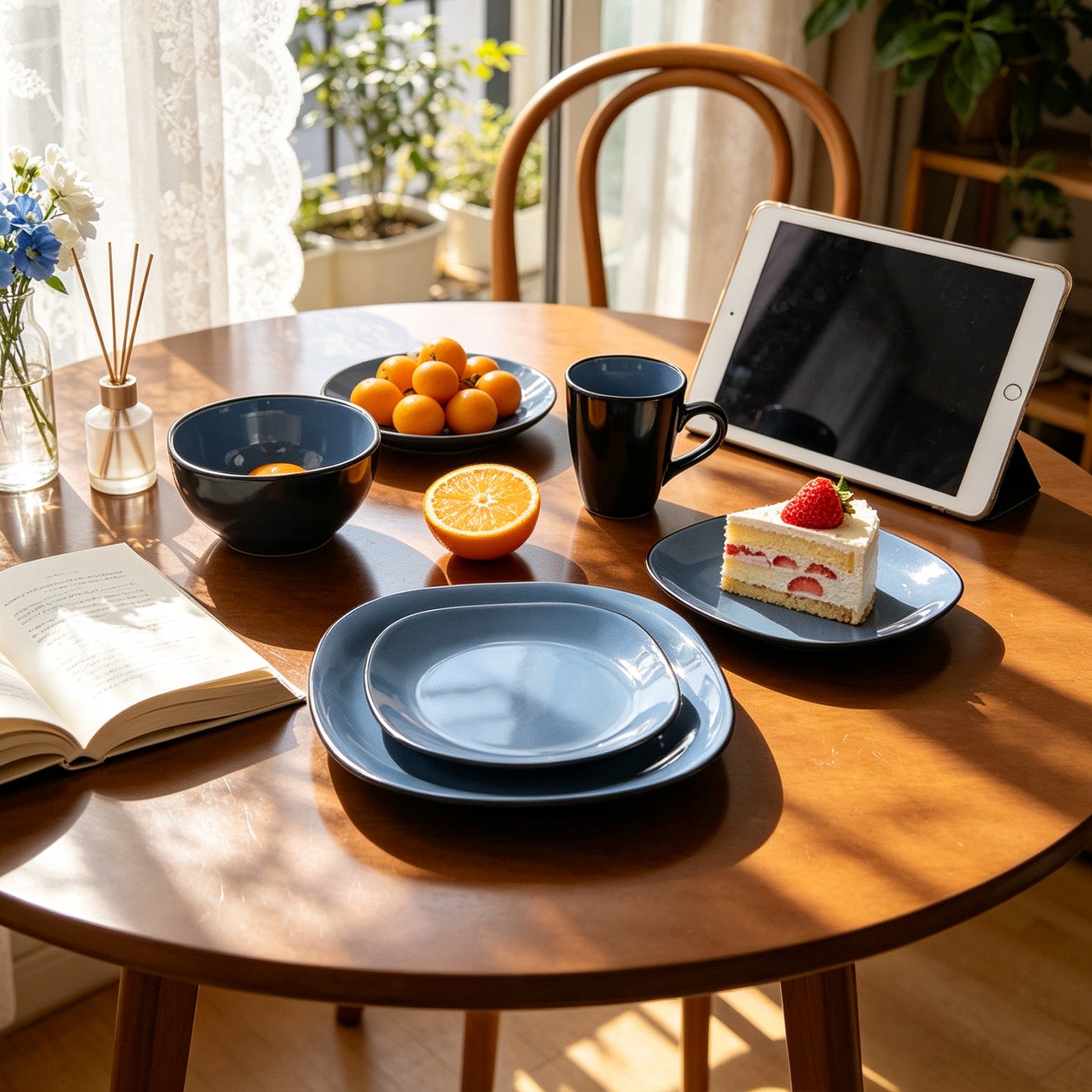 Stoneware Square Dinnerware Set