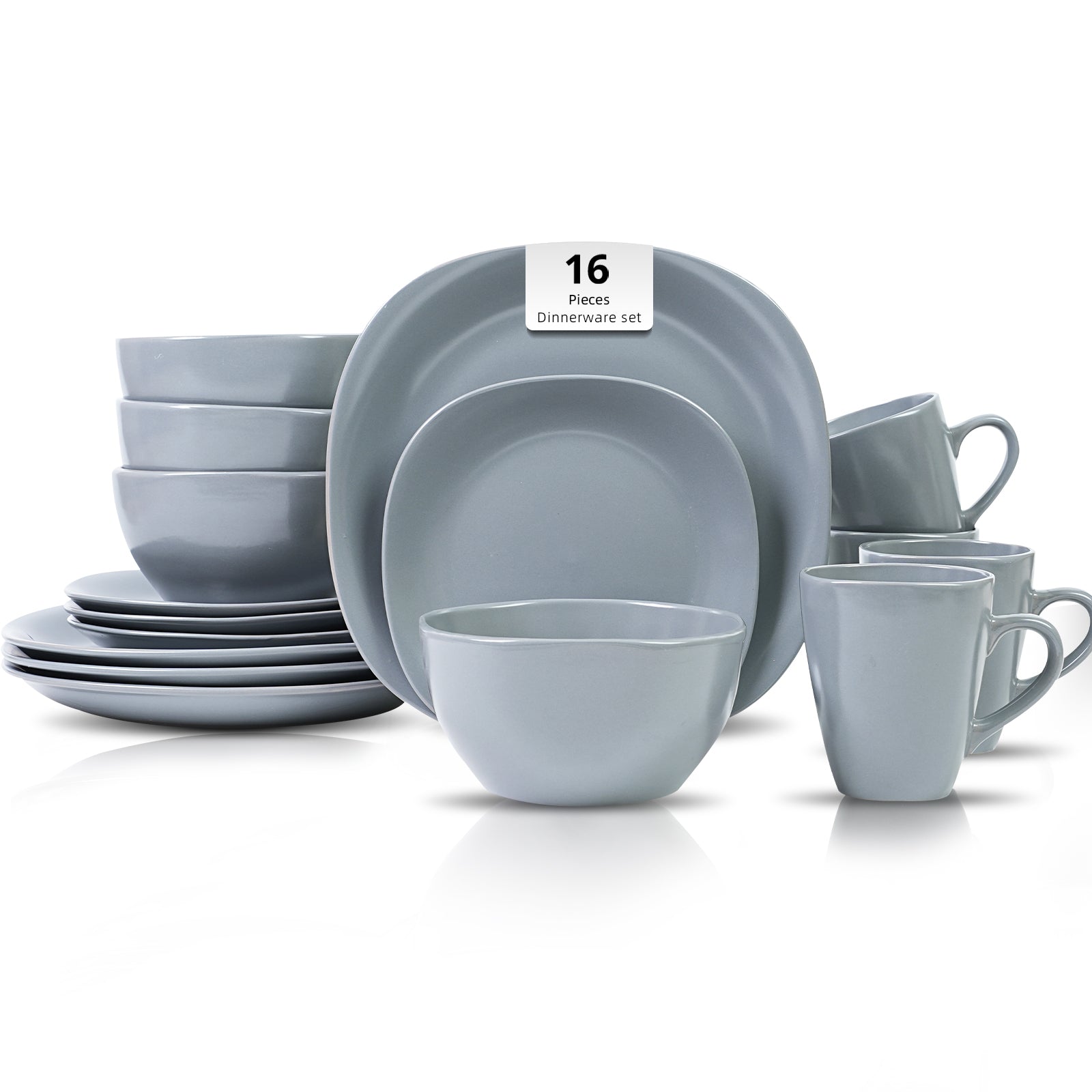 Stoneware Square Dinnerware Set