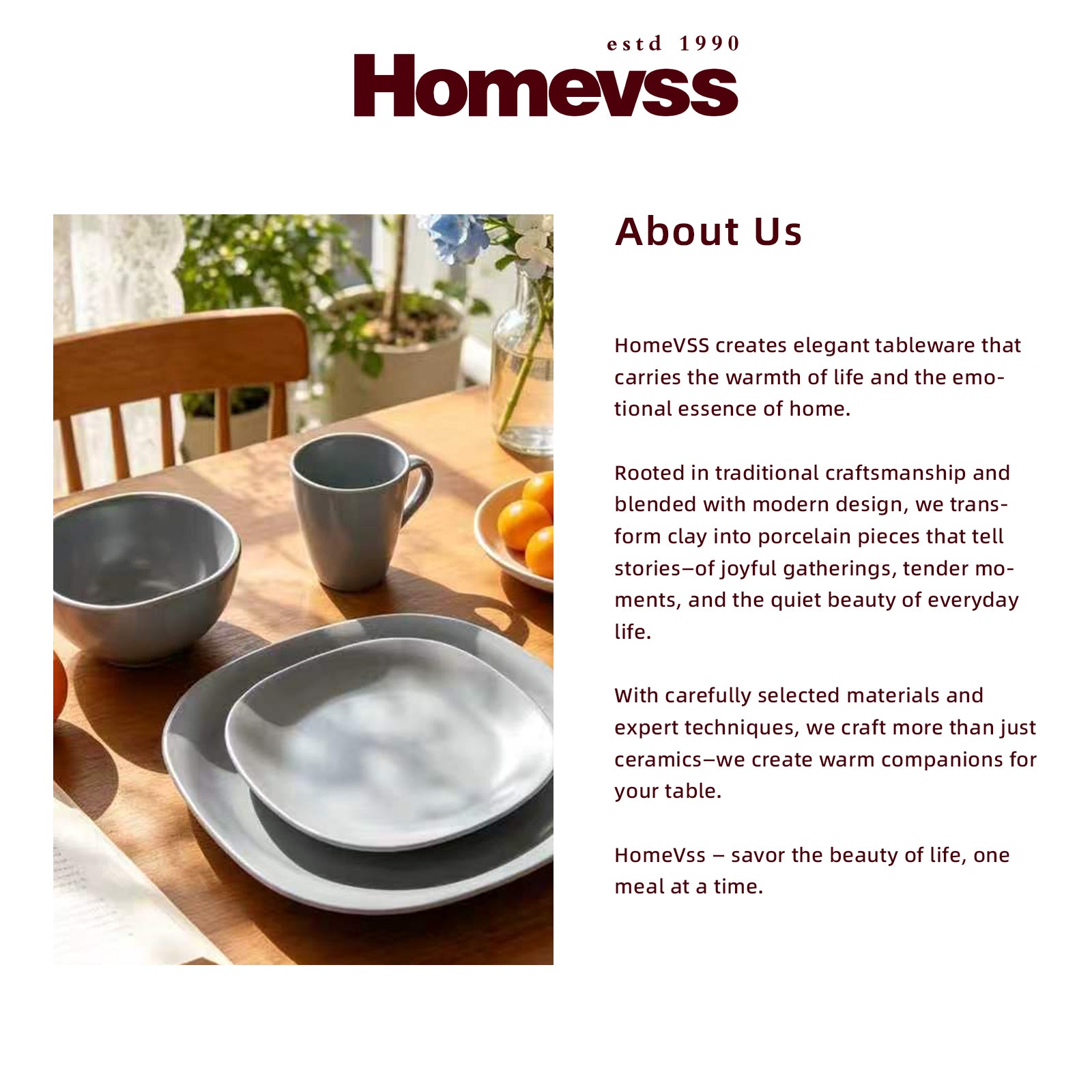 Stoneware Square Dinnerware Set