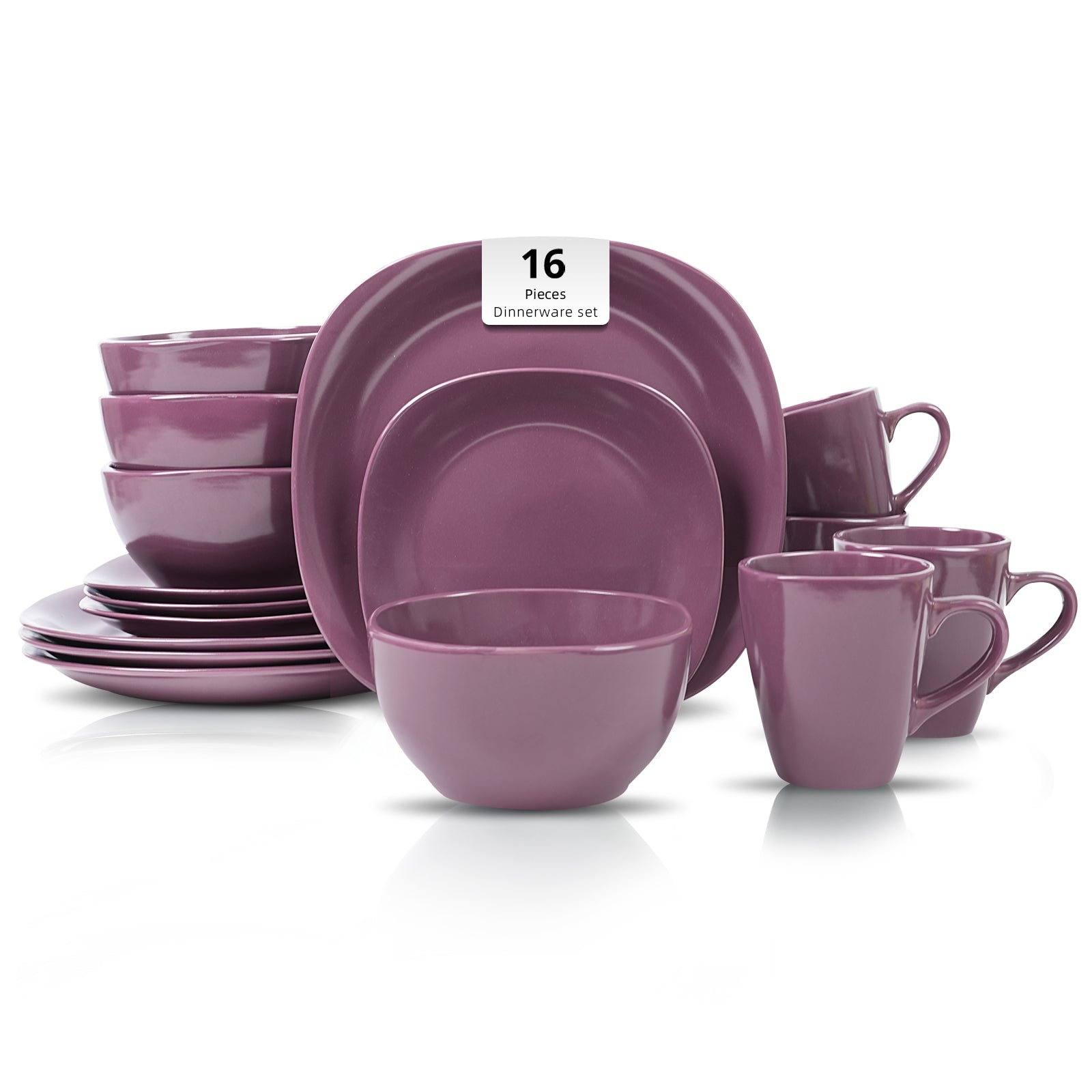 Stoneware Square Dinnerware Set