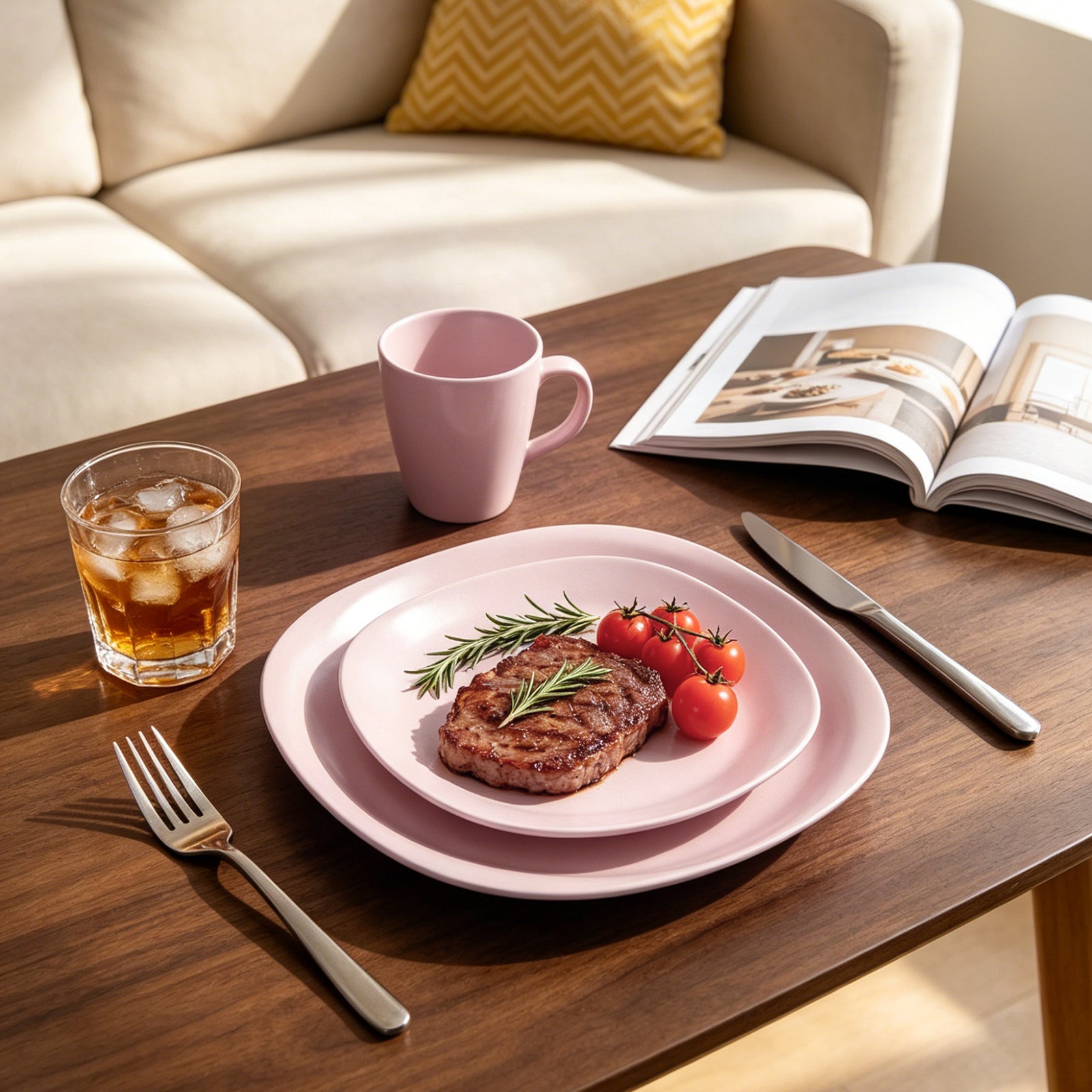 Stoneware Square Dinnerware Set