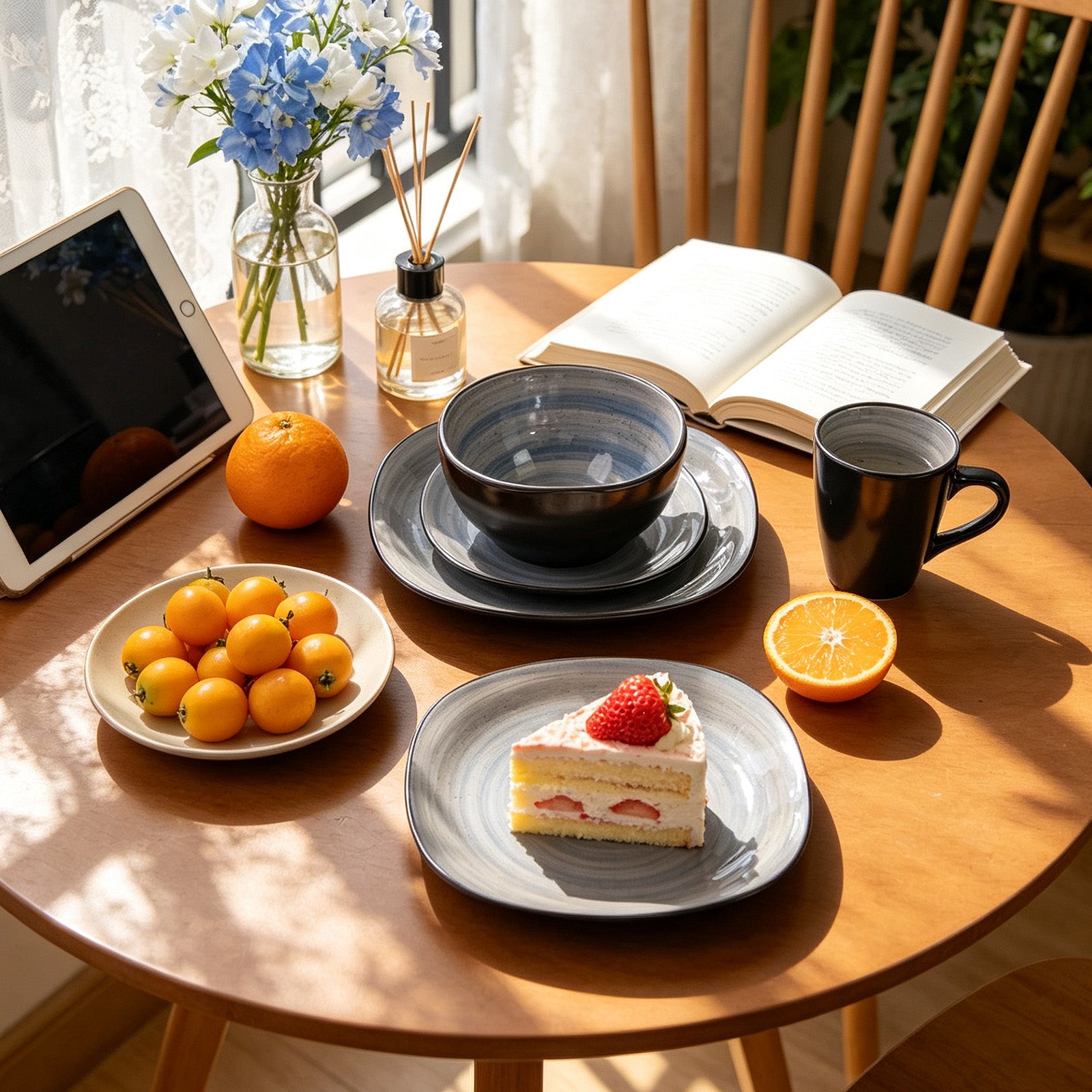 Stoneware Square Dinnerware Set