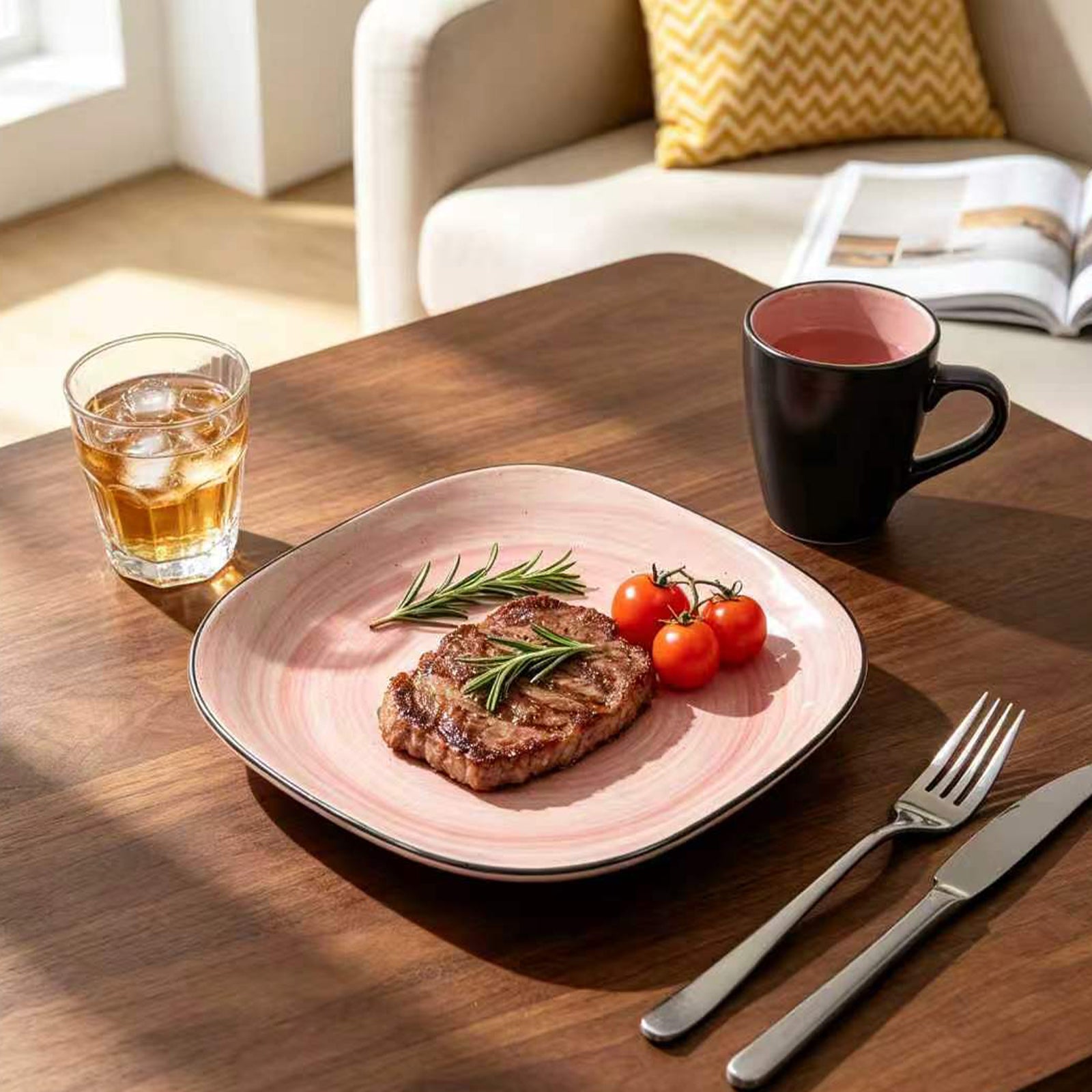 Stoneware Square Dinnerware Set