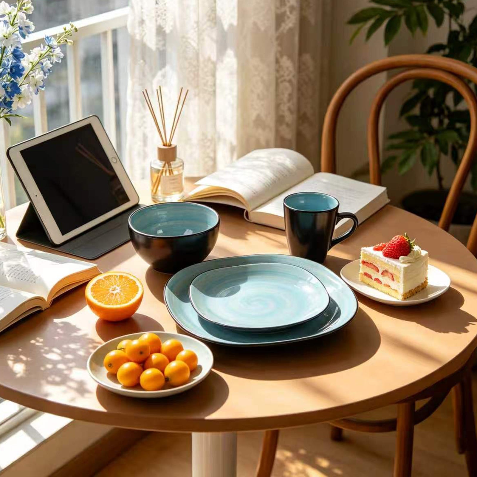 Stoneware Square Dinnerware Set