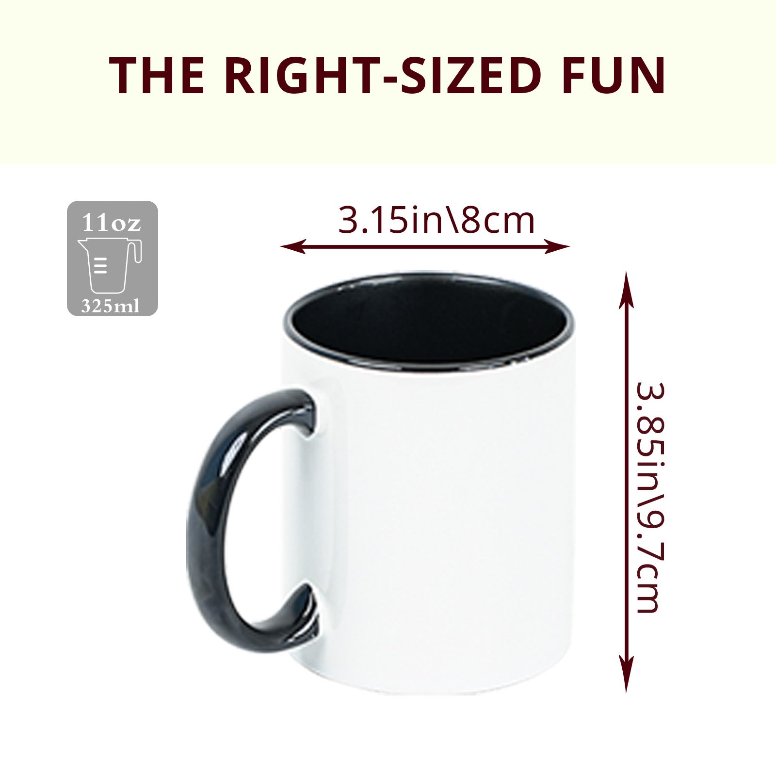 11oz Stoneware Sublimation Mug Blanks