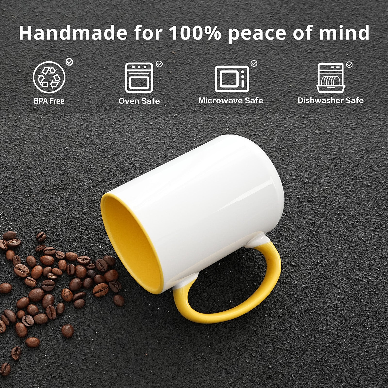 15oz Stoneware Sublimation Mug Blanks