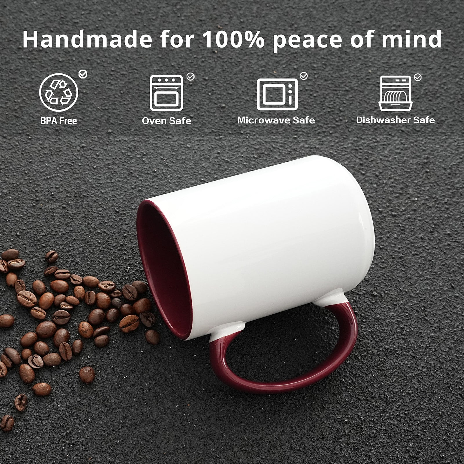 15oz Stoneware Sublimation Mug Blanks