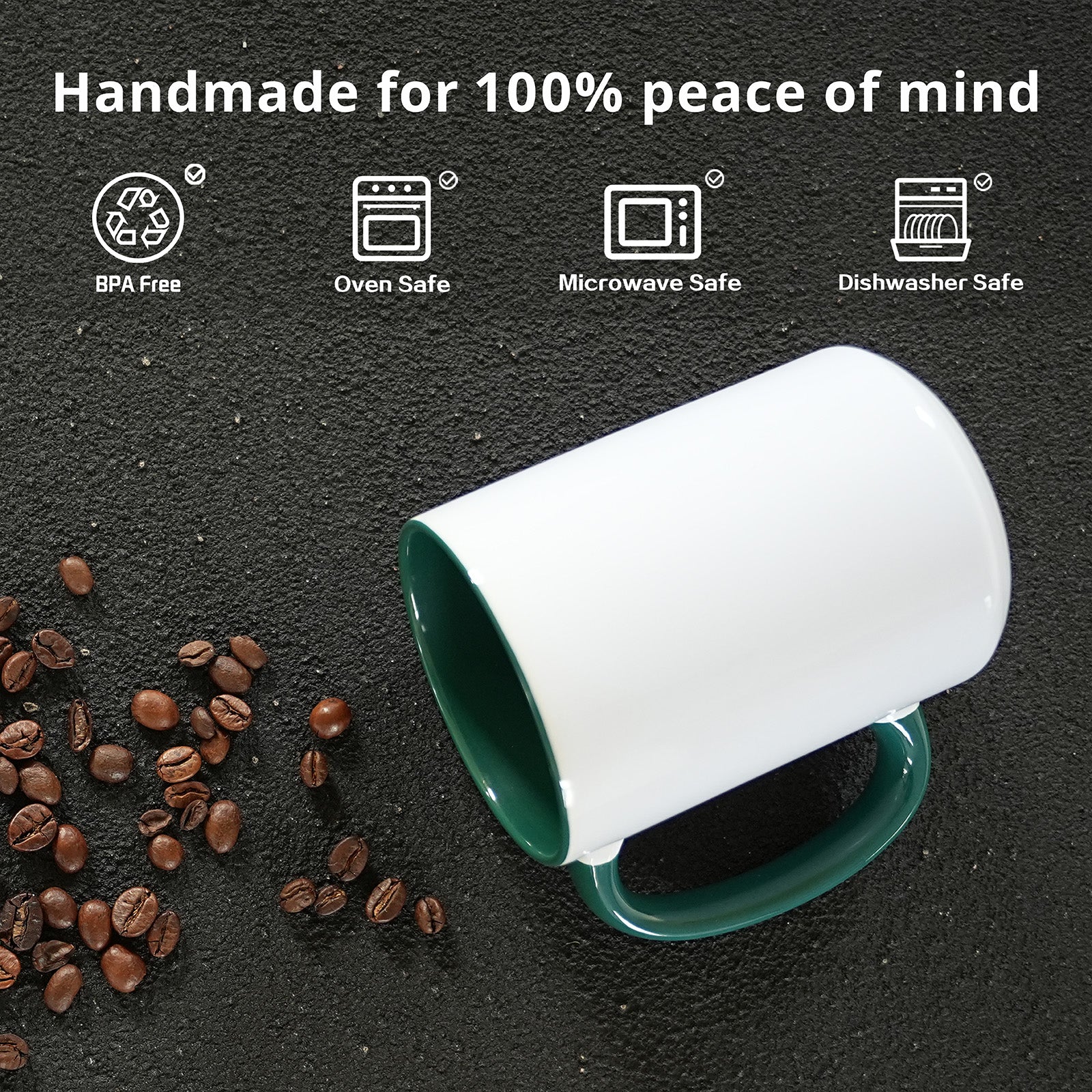 15oz Stoneware Sublimation Mug Blanks