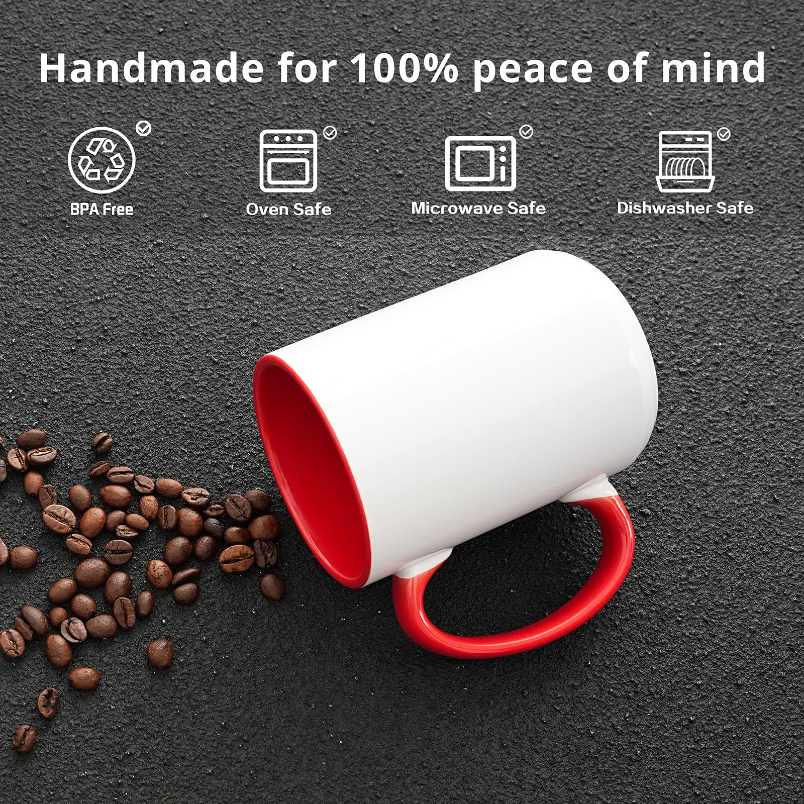 15oz Stoneware Sublimation Mug Blanks