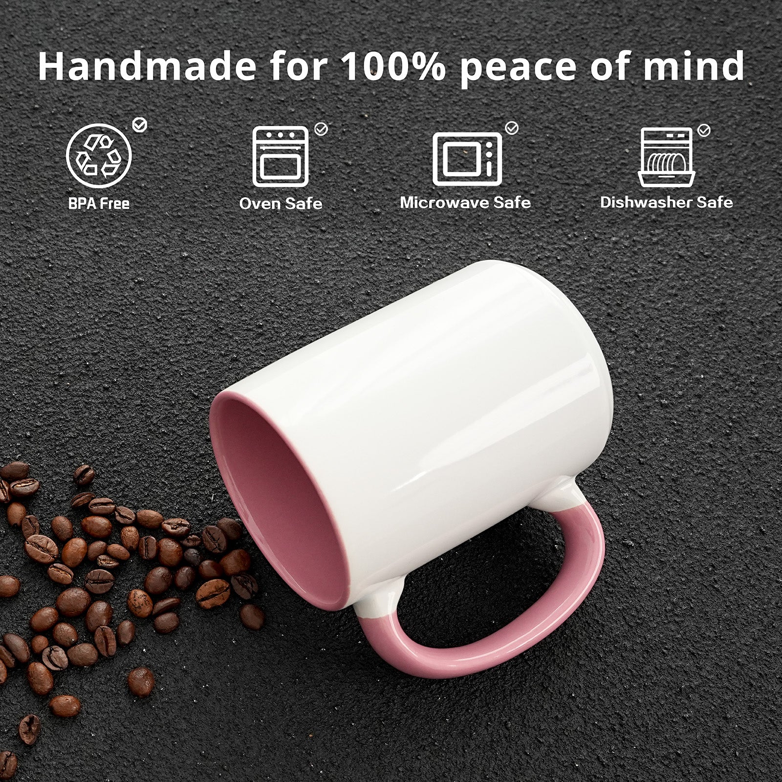 15oz Stoneware Sublimation Mug Blanks