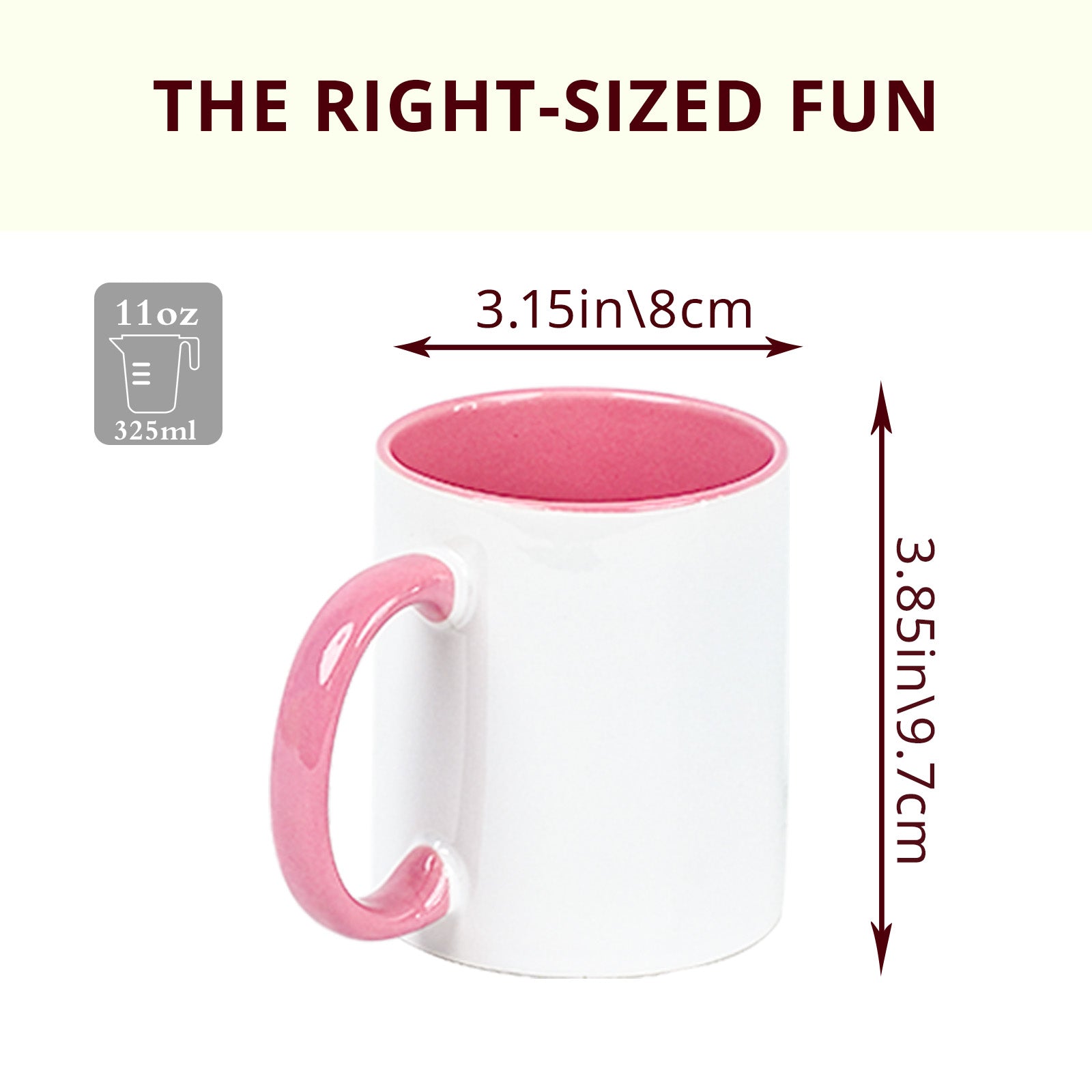 11oz Stoneware Sublimation Mug Blanks