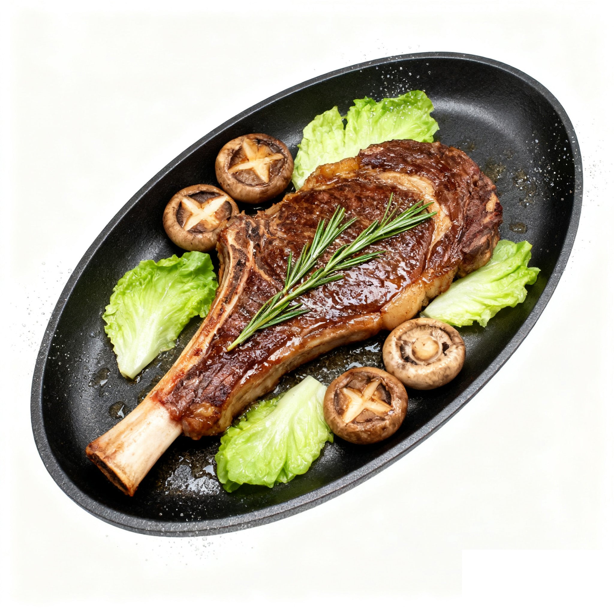 Pre-Seasoned Cast Iron Sizzler Oval