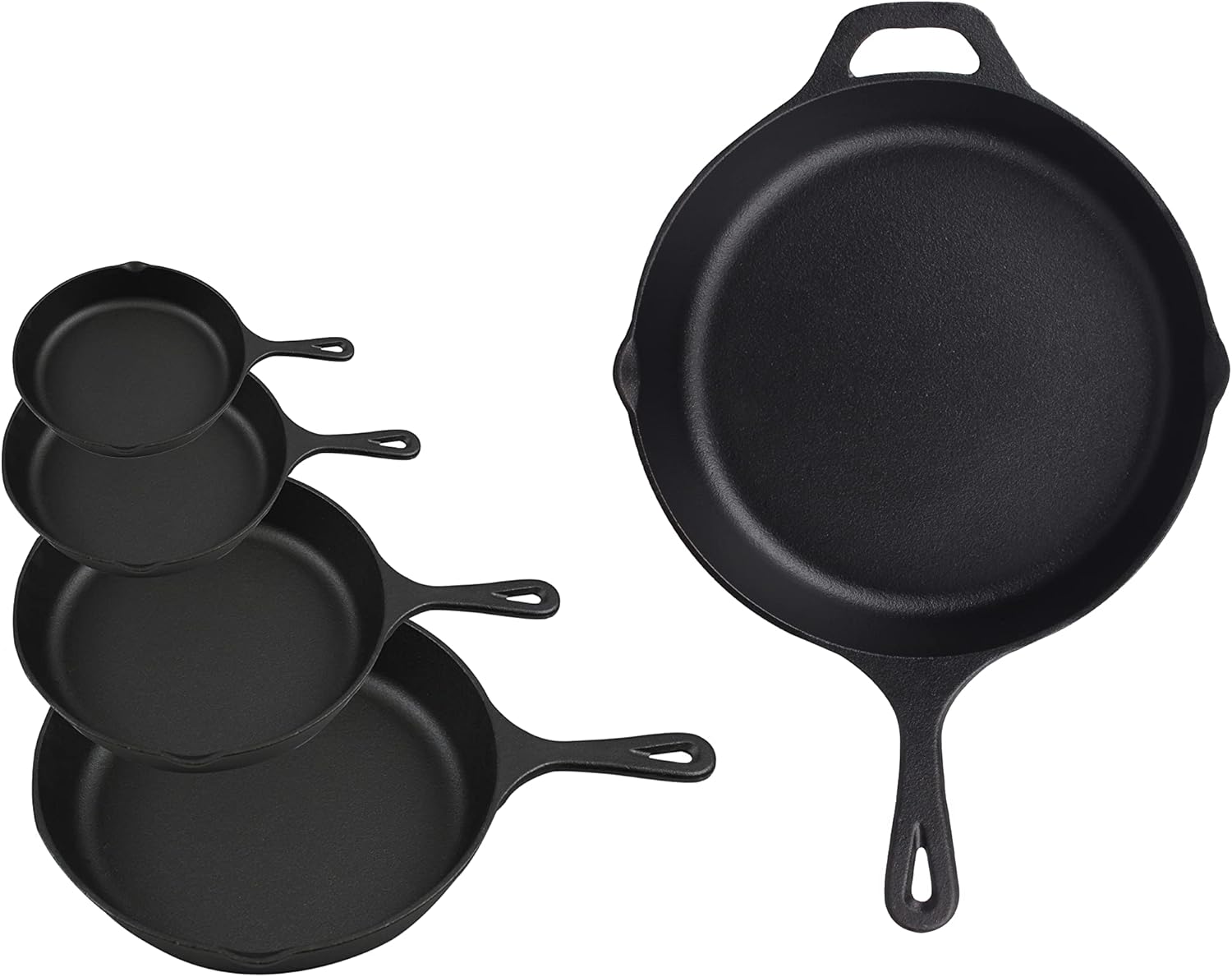Pre-Seasoned Cast Iron Skillet Set