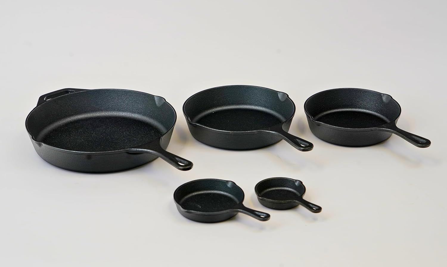 Pre-Seasoned Cast Iron Skillet Set