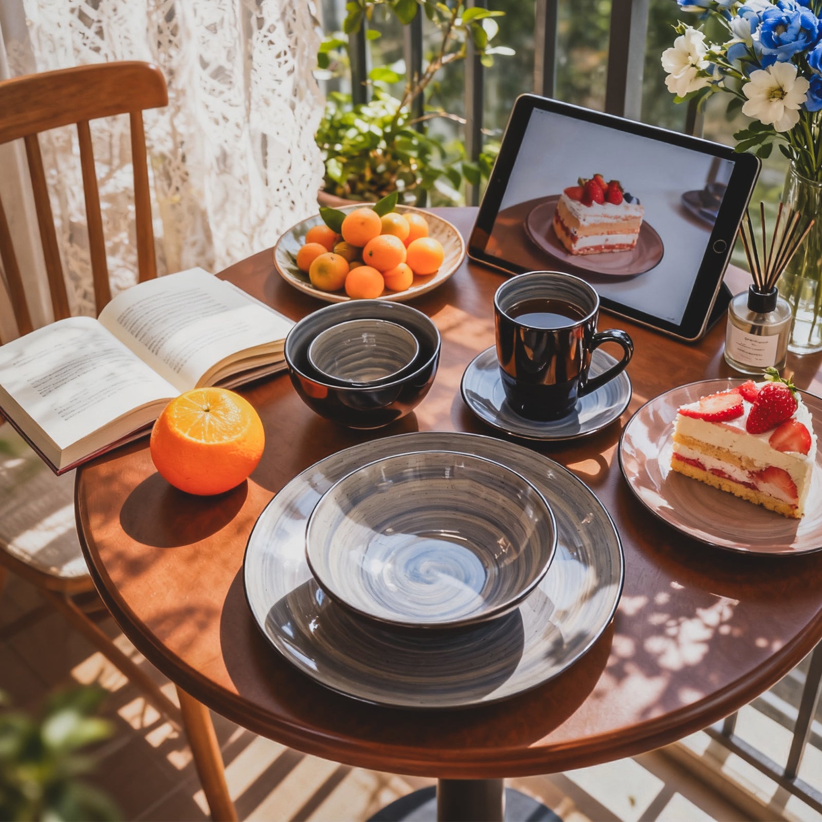 Sonoma Hand-painted Stoneware Dinnerware Set