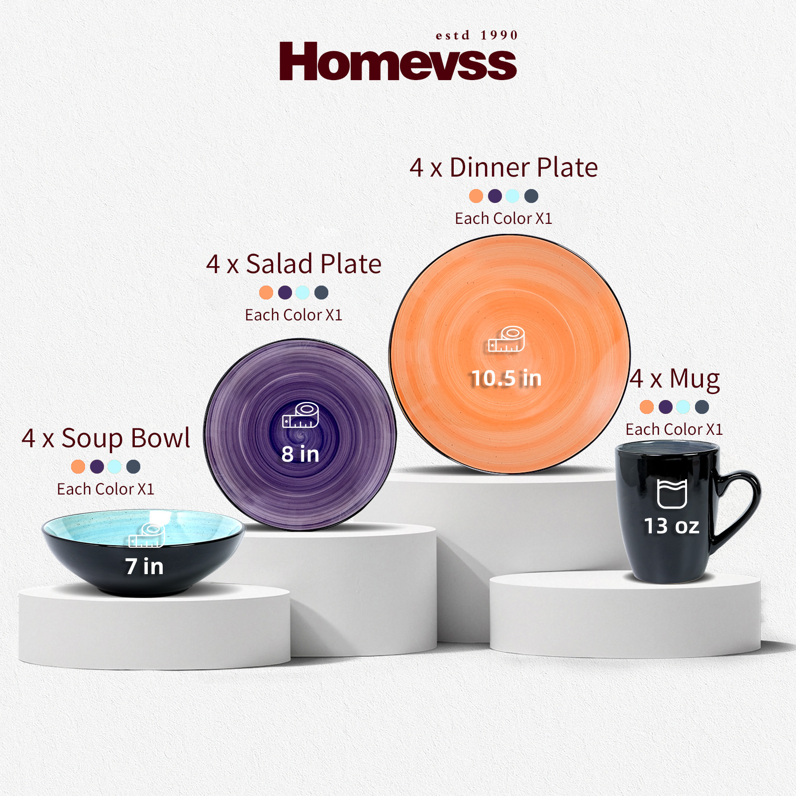 Sonoma Hand-painted Stoneware Dinnerware Set