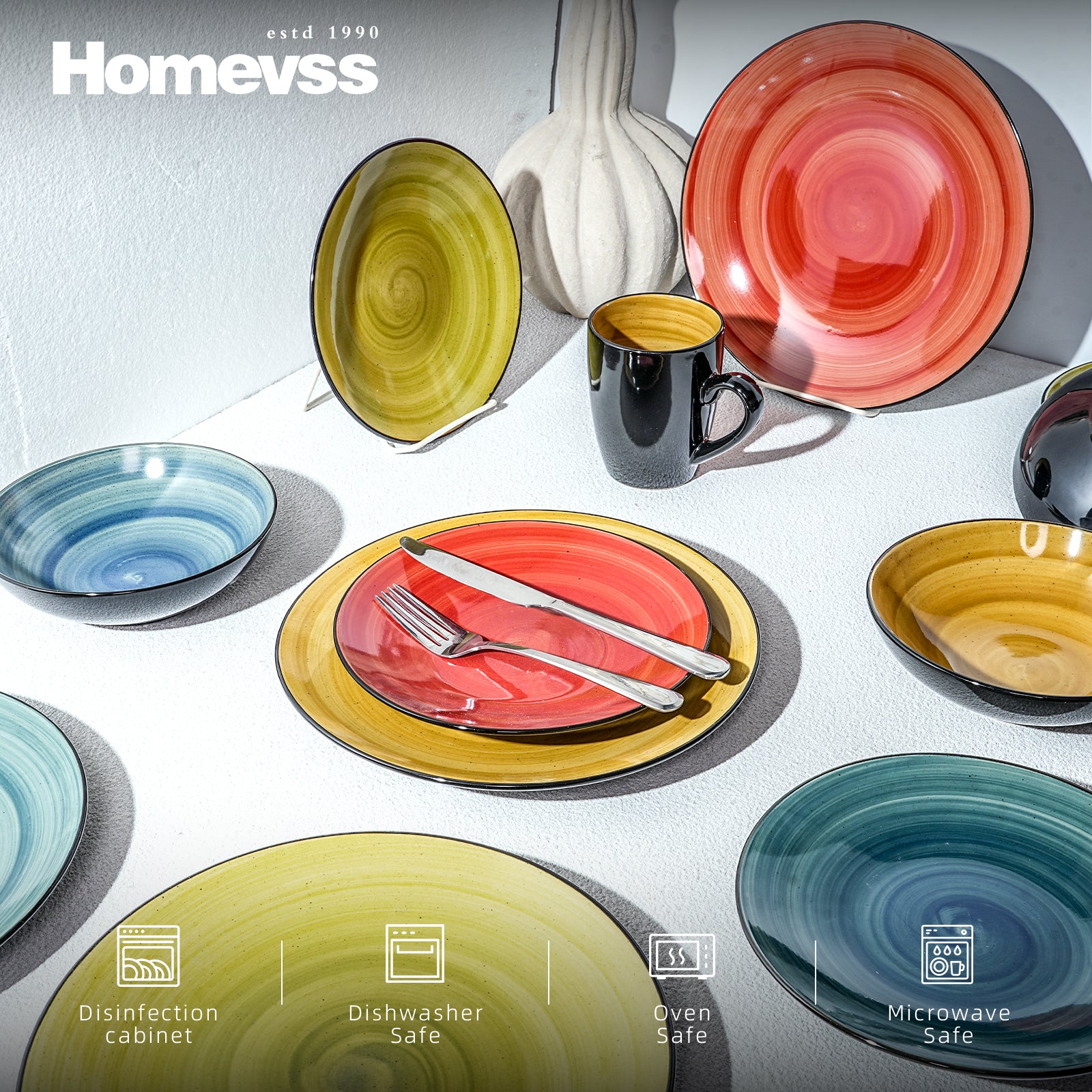 Sonoma Hand-painted Stoneware Dinnerware Set