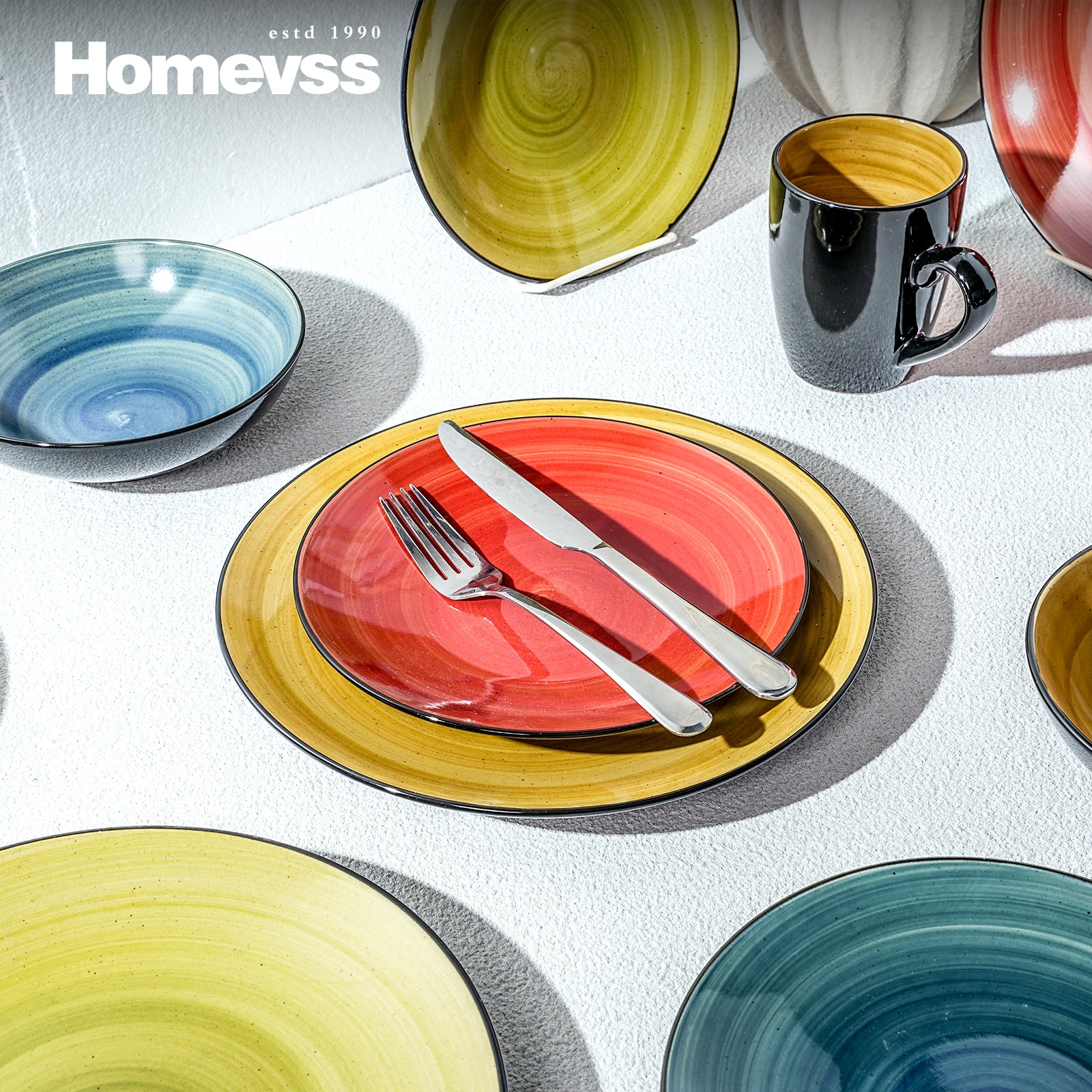 Sonoma Hand-painted Stoneware Dinnerware Set