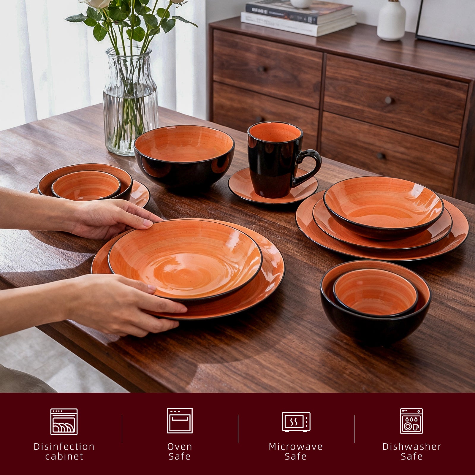 Sonoma Hand-painted Stoneware Dinnerware Set