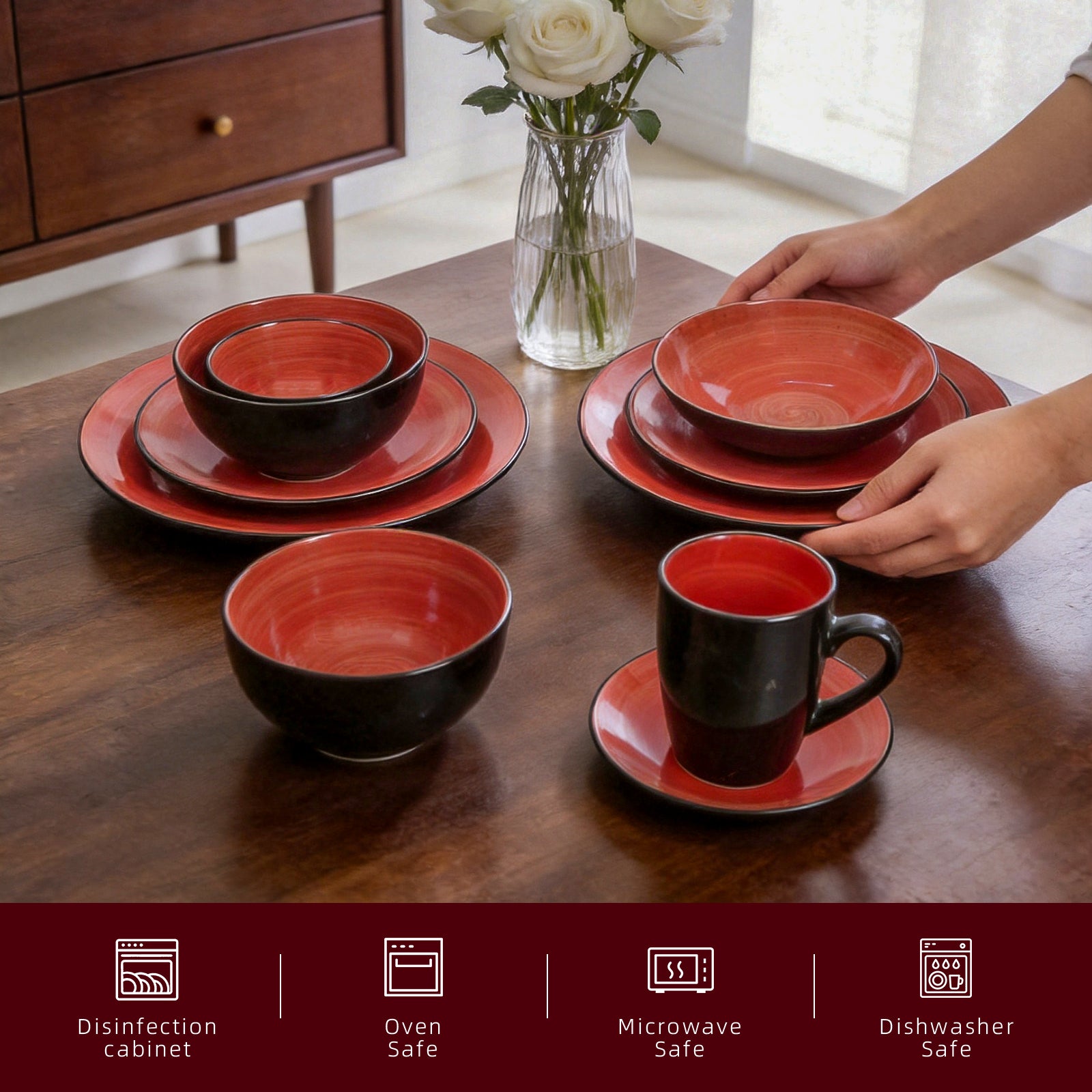 Sonoma Hand-painted Stoneware Dinnerware Set