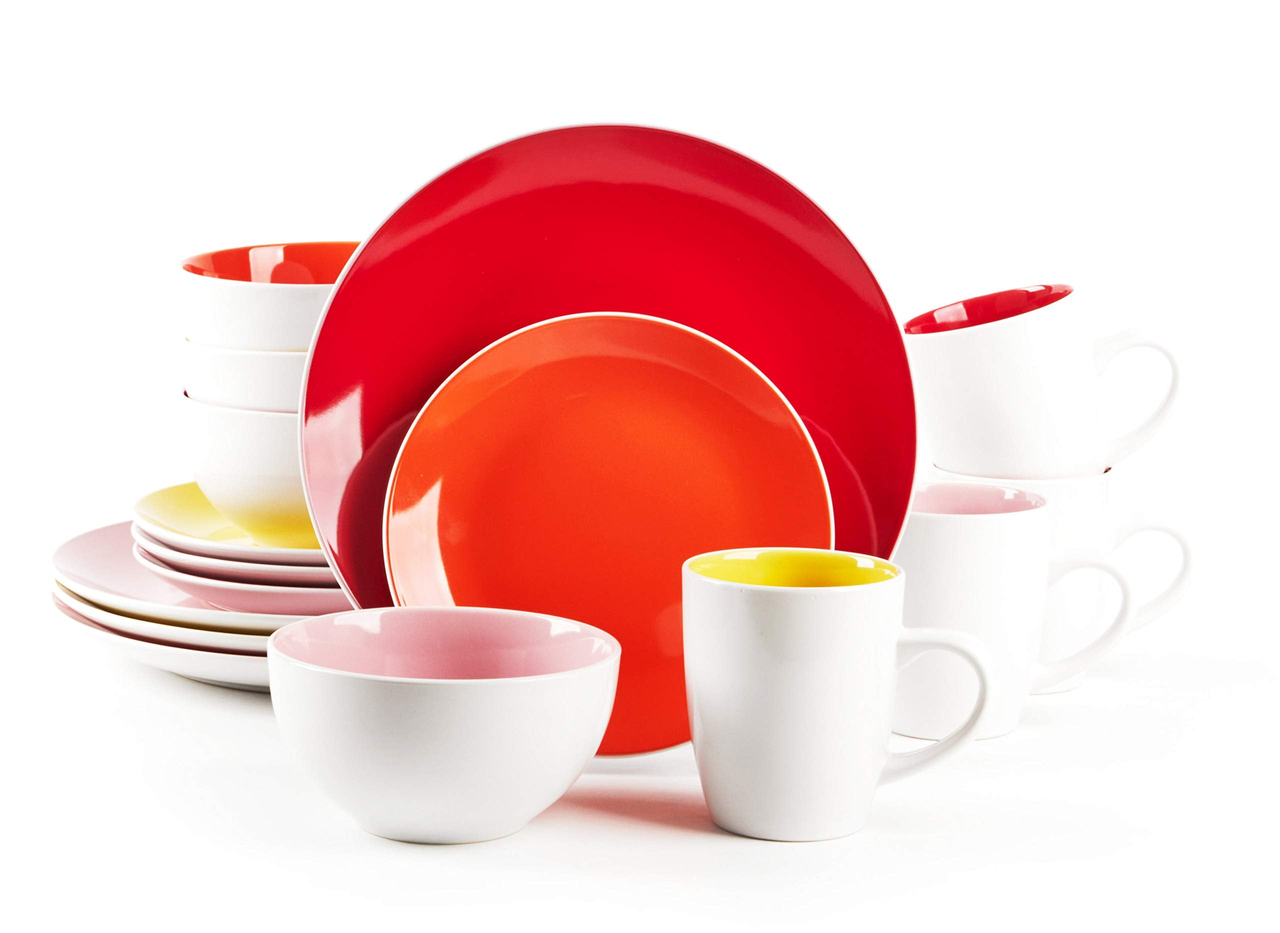 Stoneware Coupe Shape Dinnerware Set