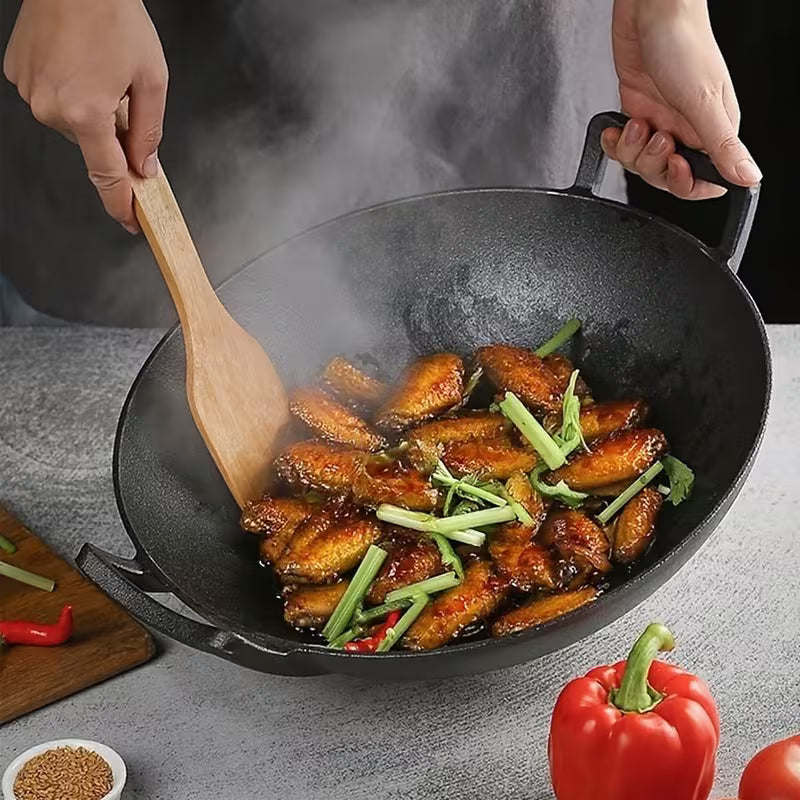 Pre-Seasoned Cast Iron Wok