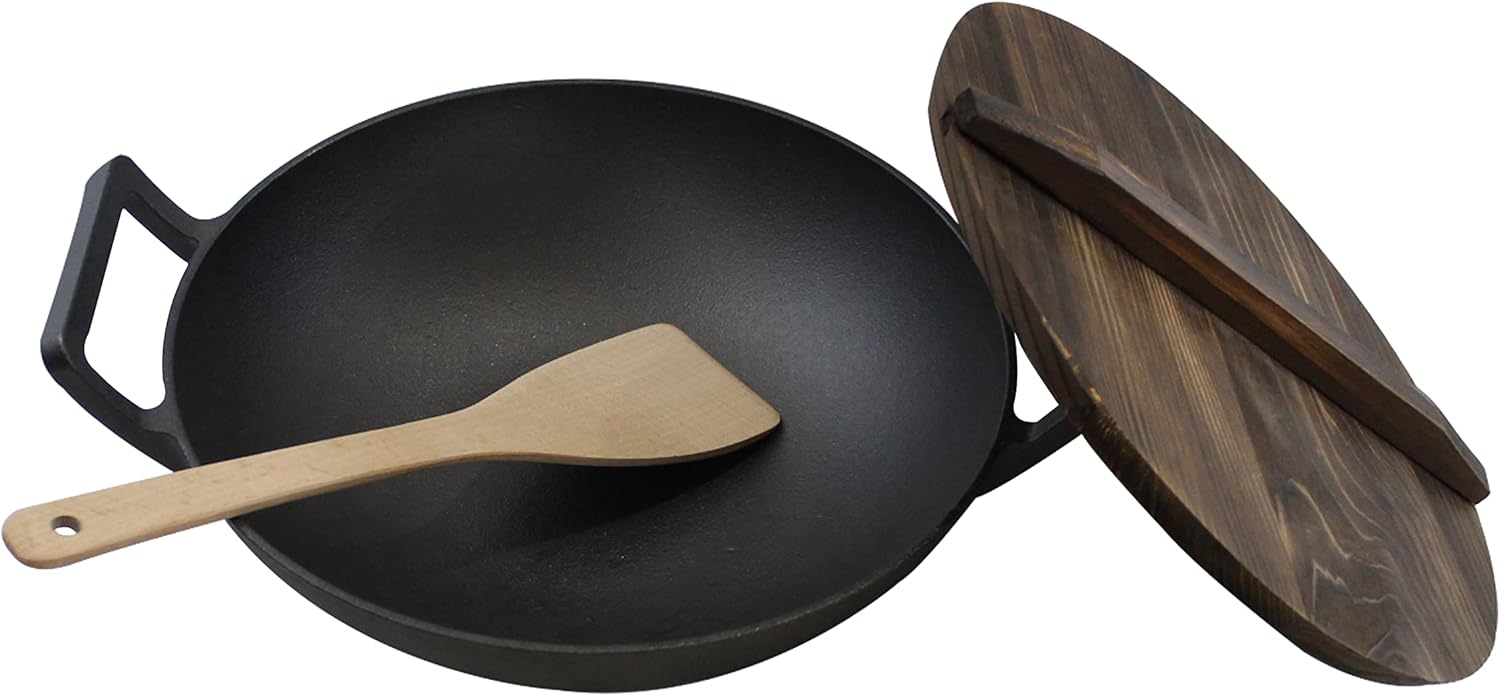 Pre-Seasoned Cast Iron Wok