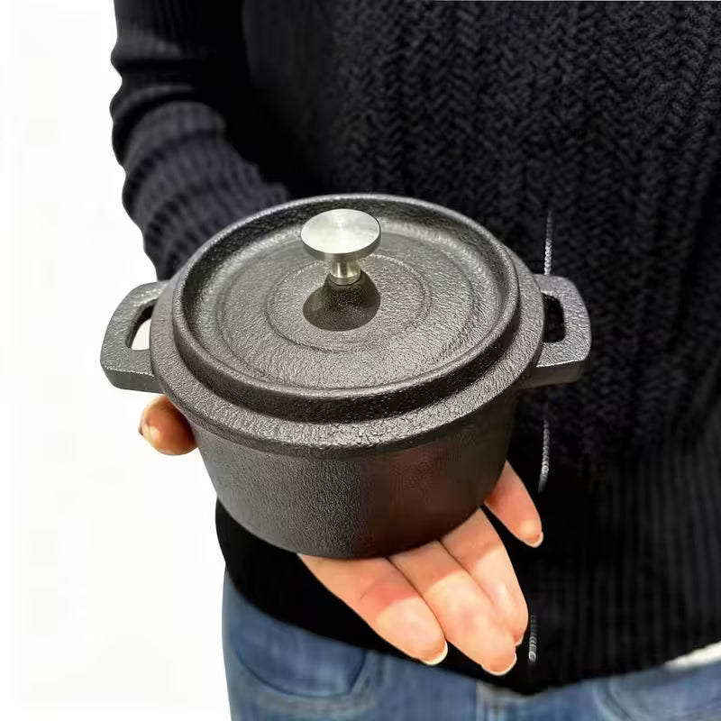 Pre-Seasoned Cast Iron Pot Mini